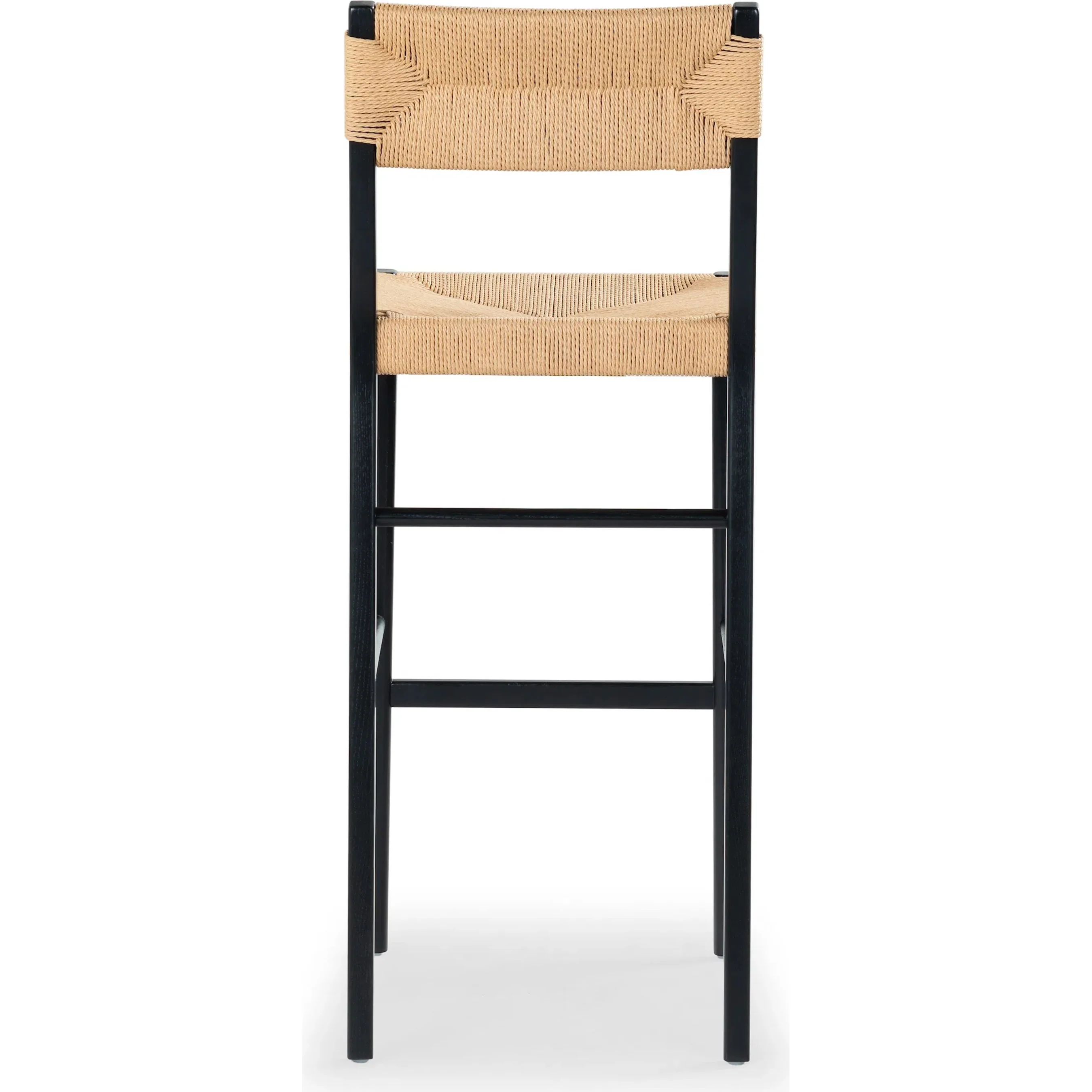 Peach Rattan Barstool - Image 3