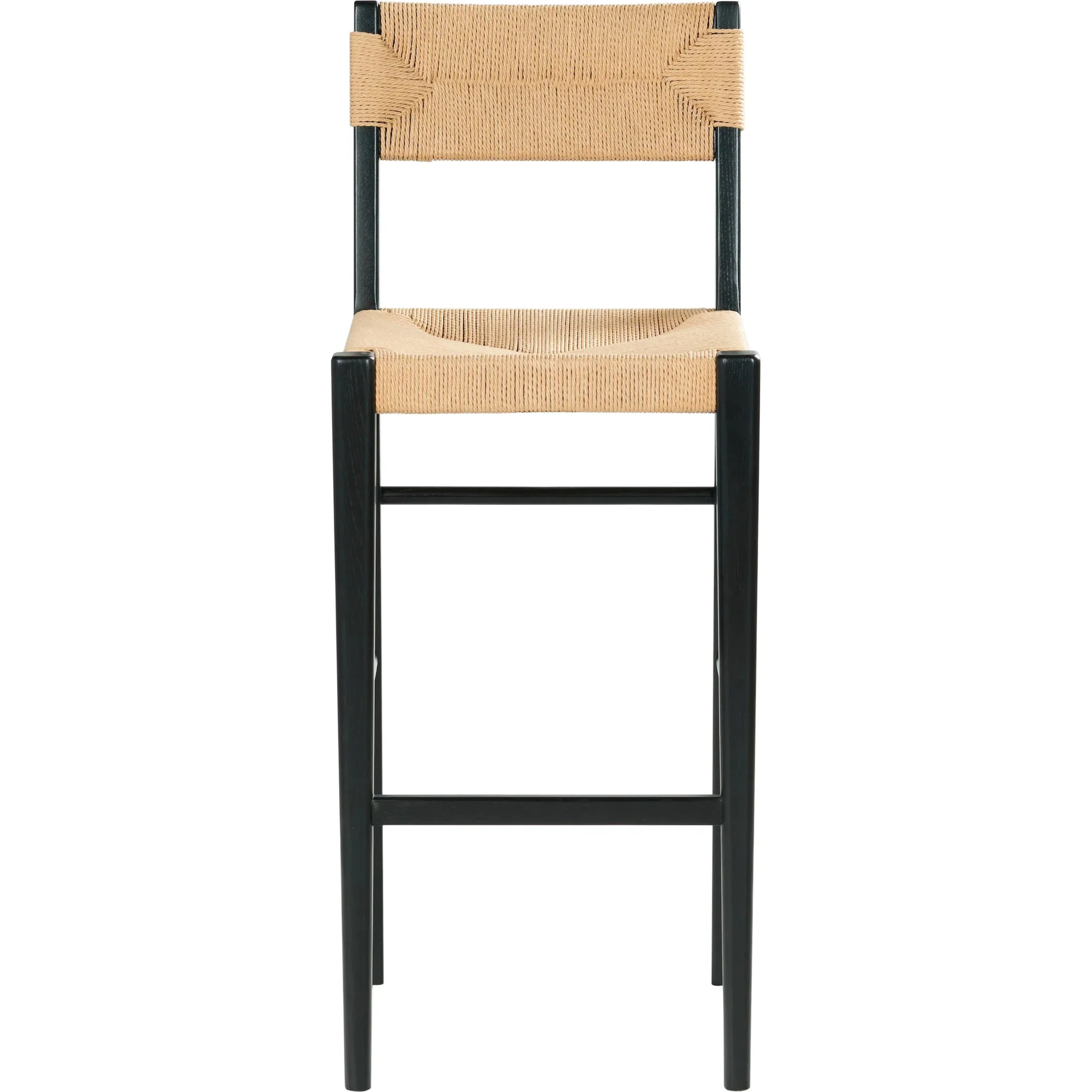 Peach Rattan Barstool - Image 4