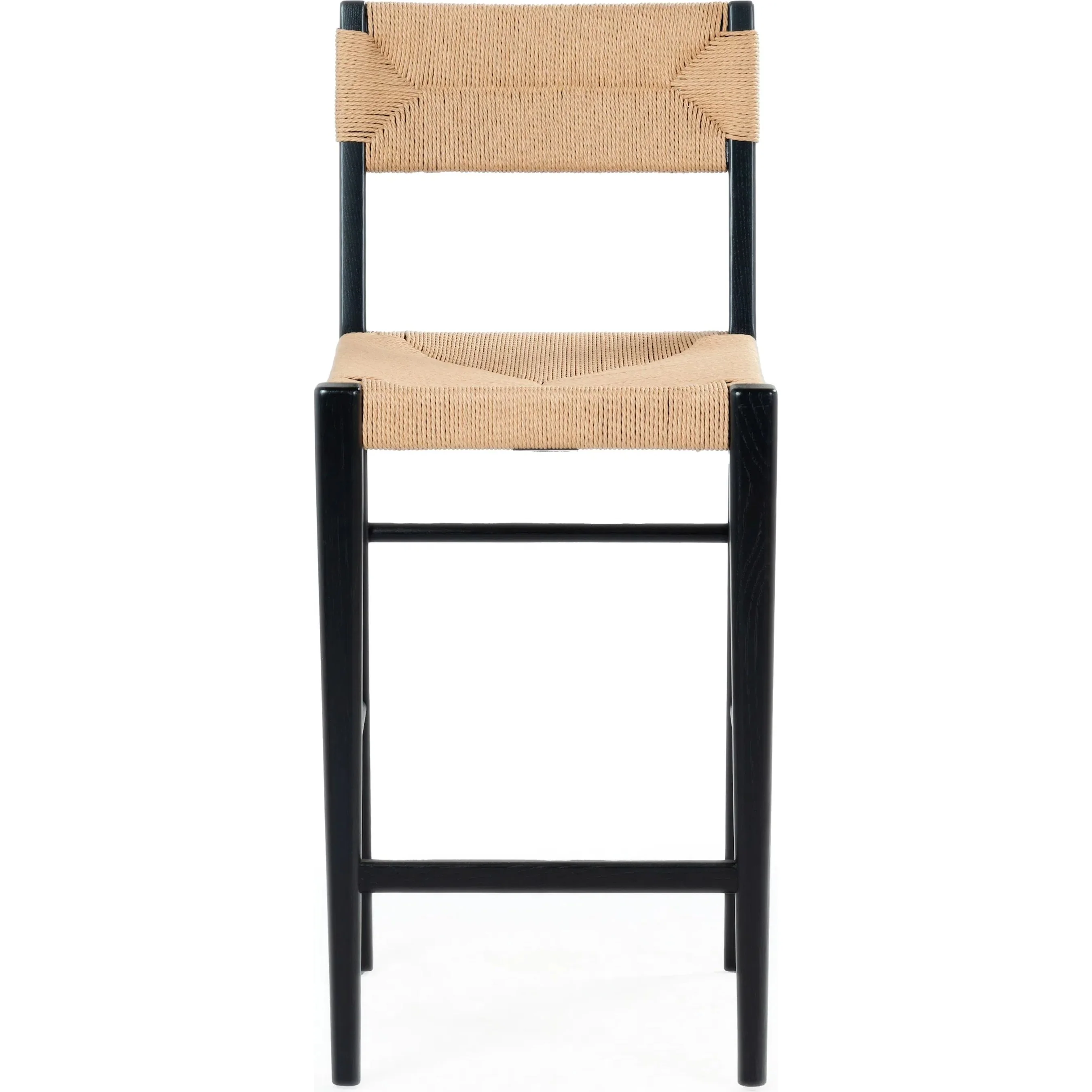 Peach Rattan Counter Stool - Image 3