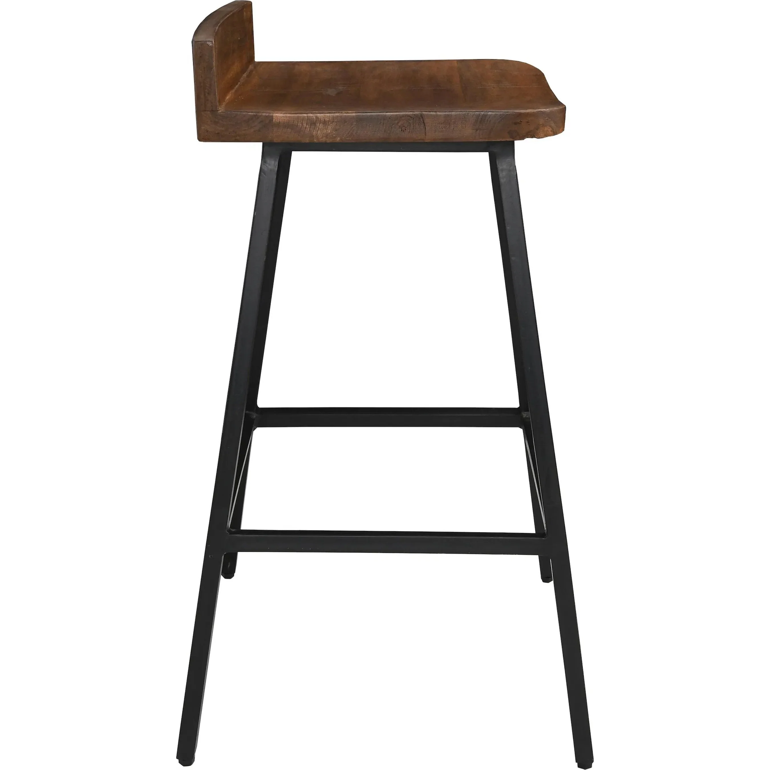 Pennie 27" Solid Wood Brown Counter Stool (Set of 2) - Image 4