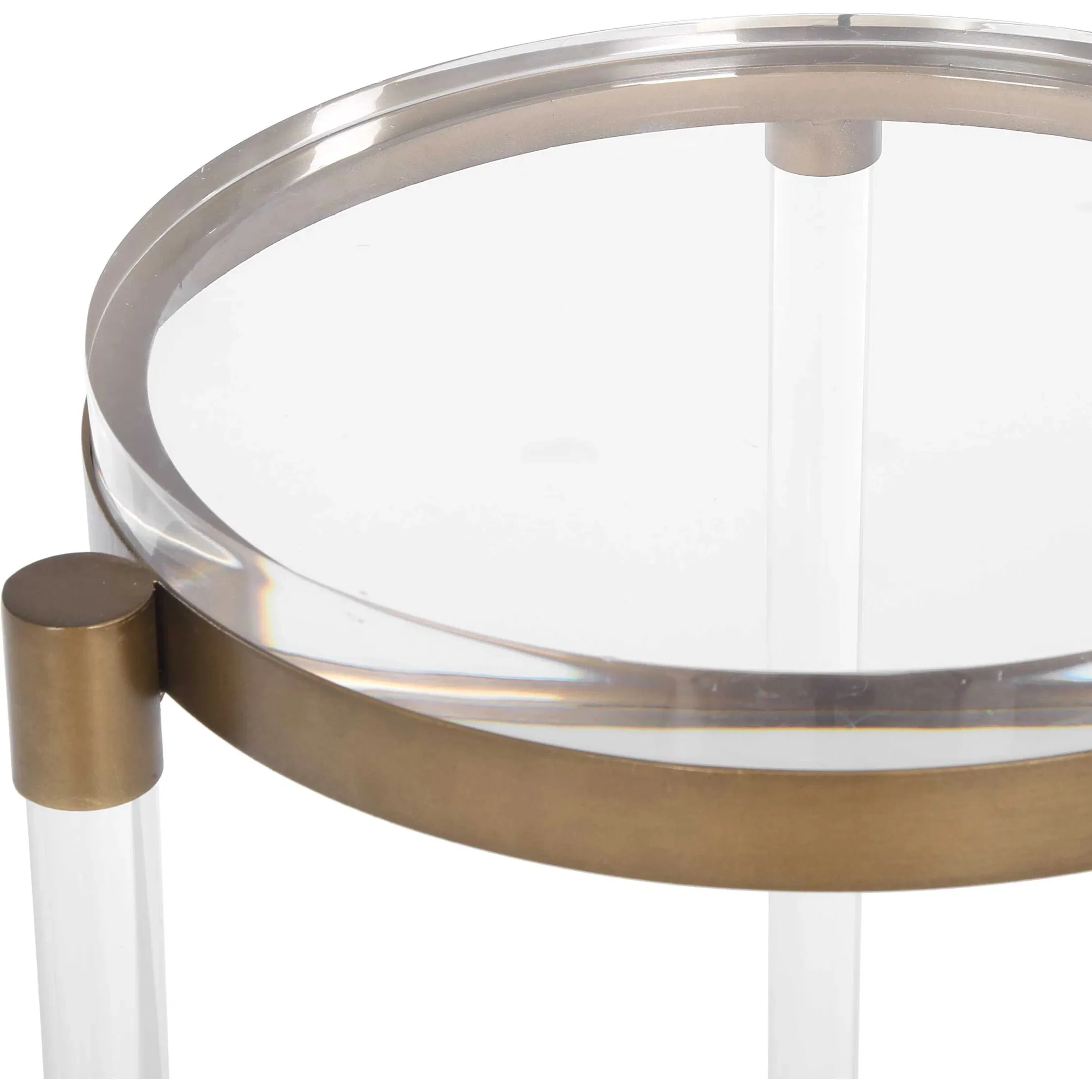 Pereira Round Acrylic Accent Table - Image 2