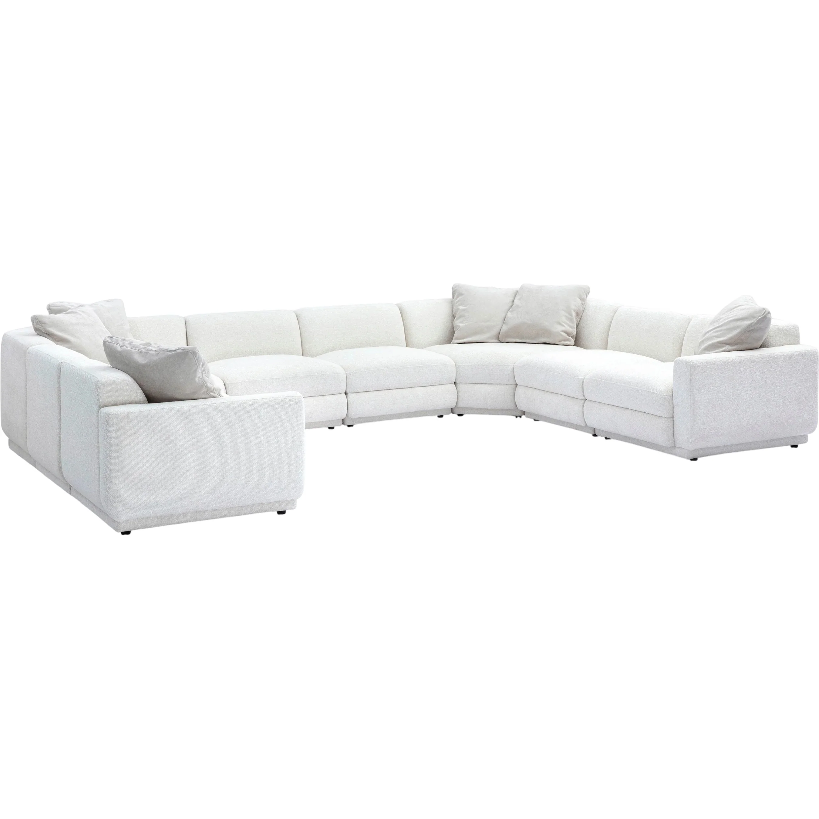 Perry Chenille Modular Large U-Sectional