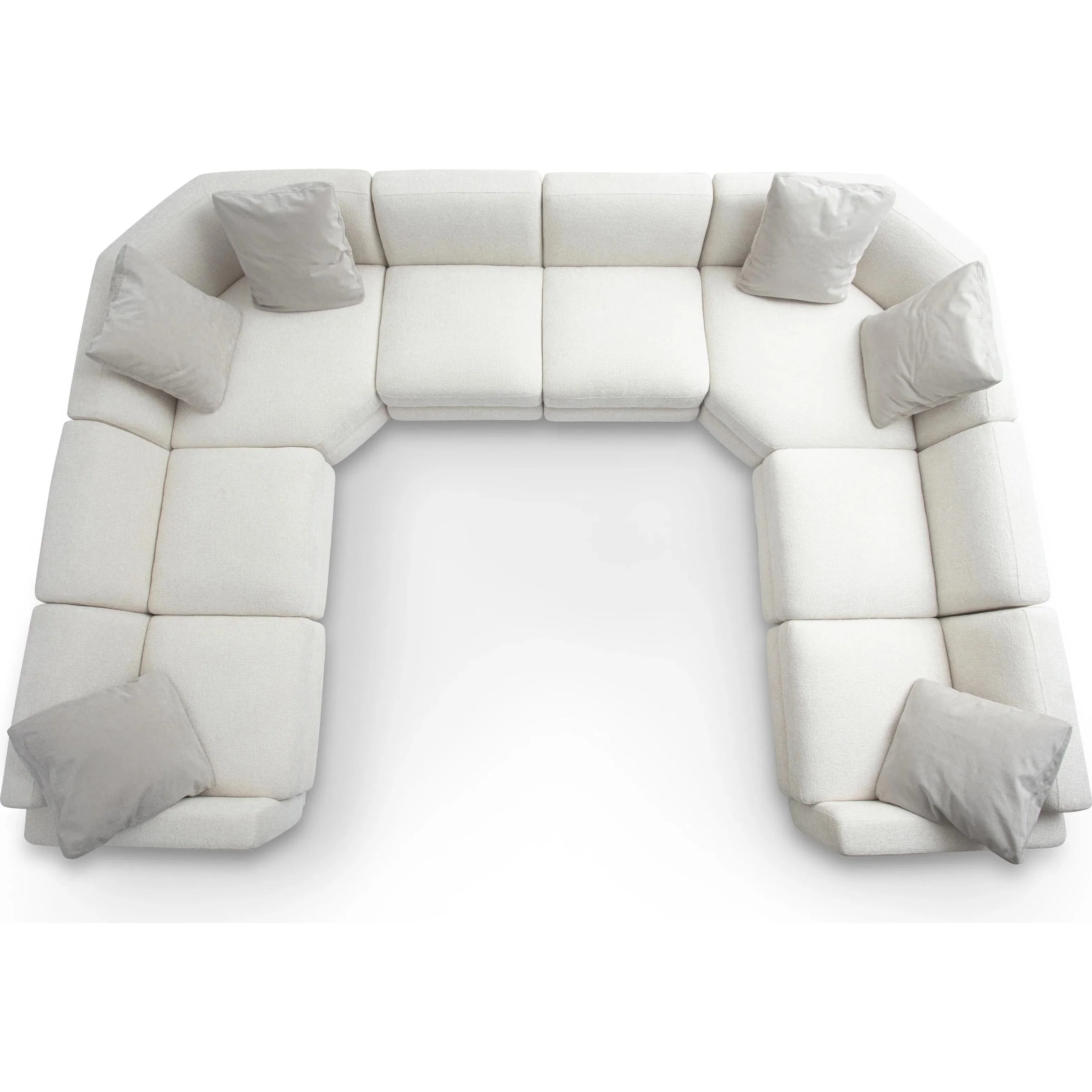 Perry Chenille Modular Large U-Sectional - Image 5