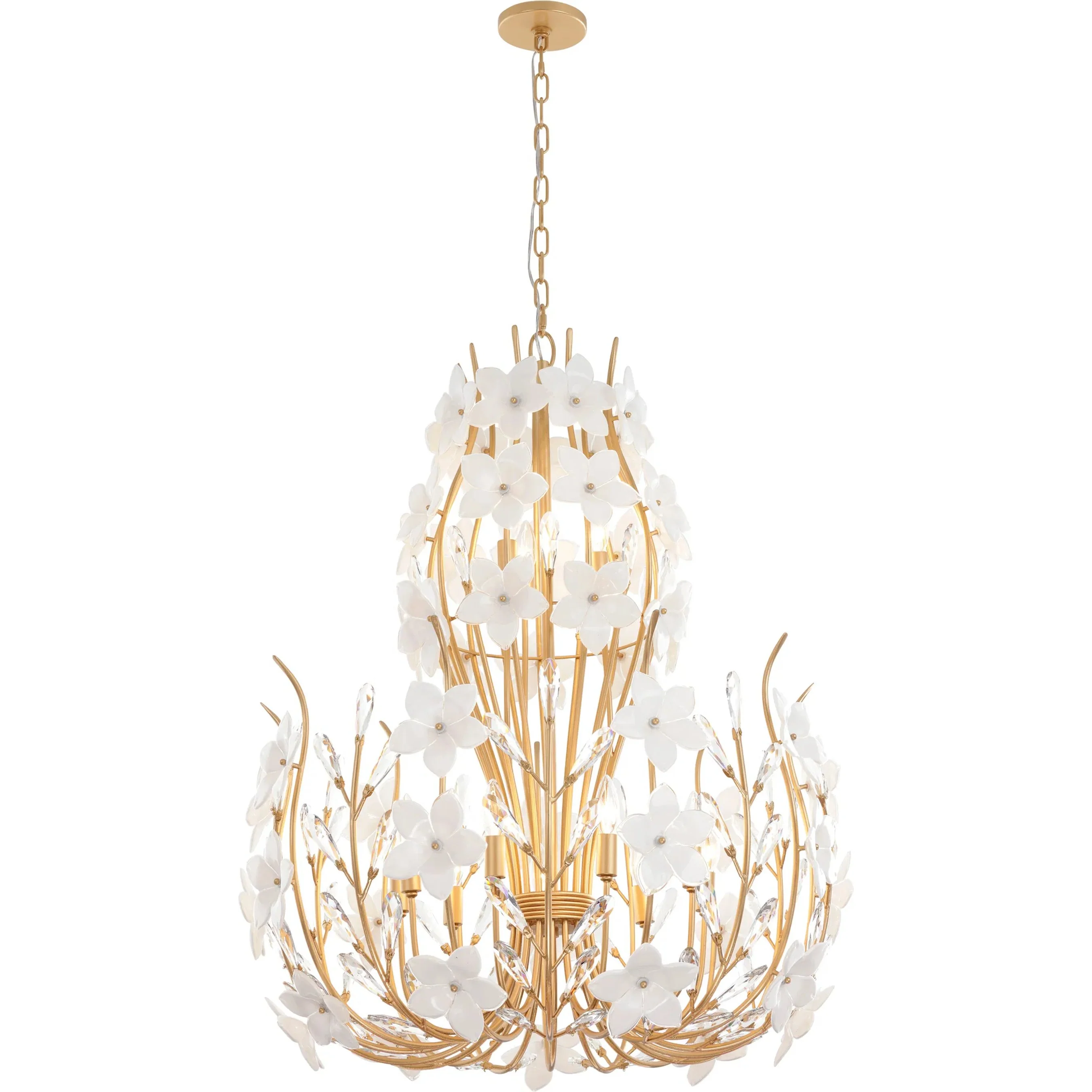 Petal Court 9+3 Light Chandelier