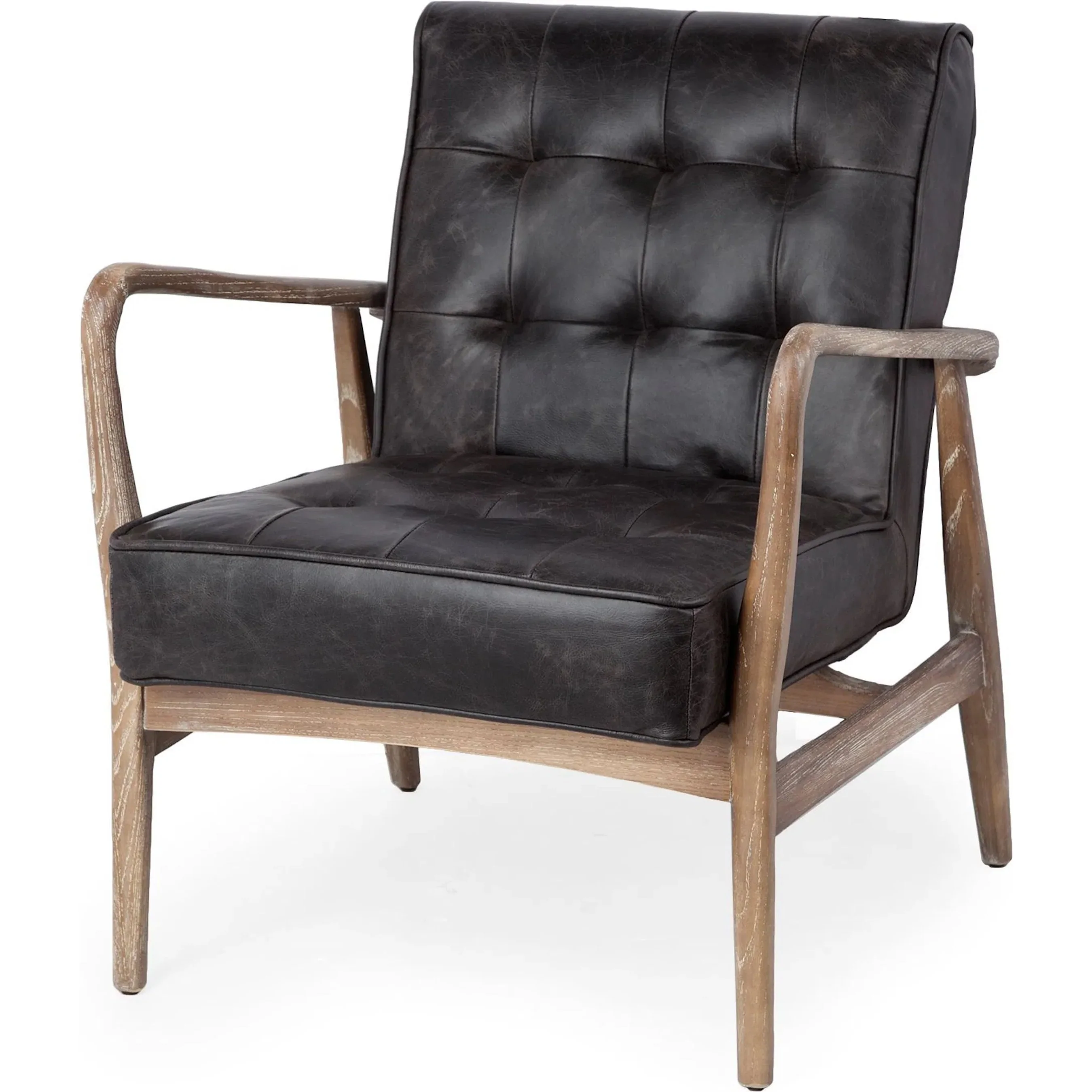 Phineas Leather Accent Chair