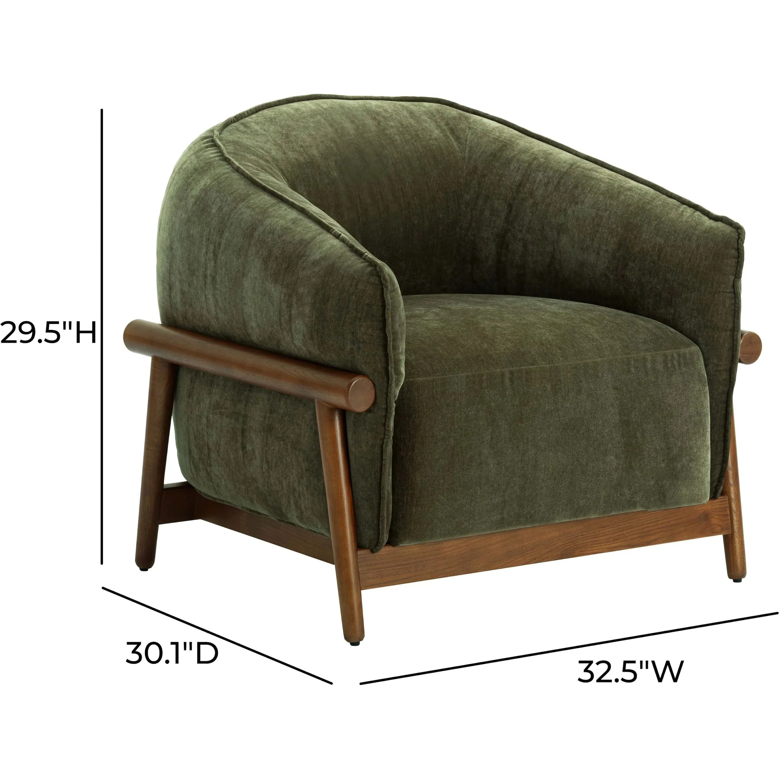 Piedmont Upcycled Contract-Grade Accent Chair - Image 13