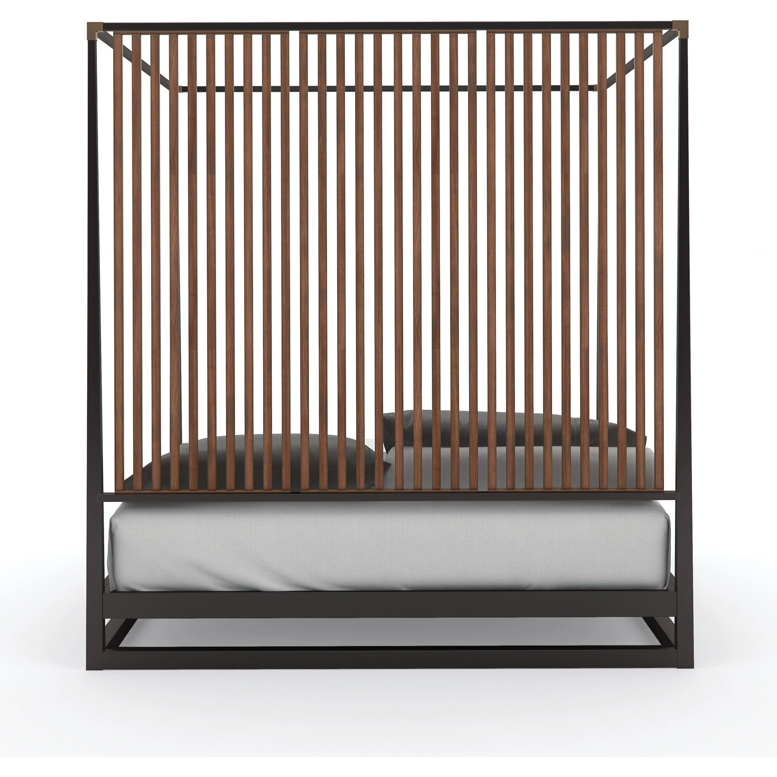 Pinstripe Canopy Bed - Image 4