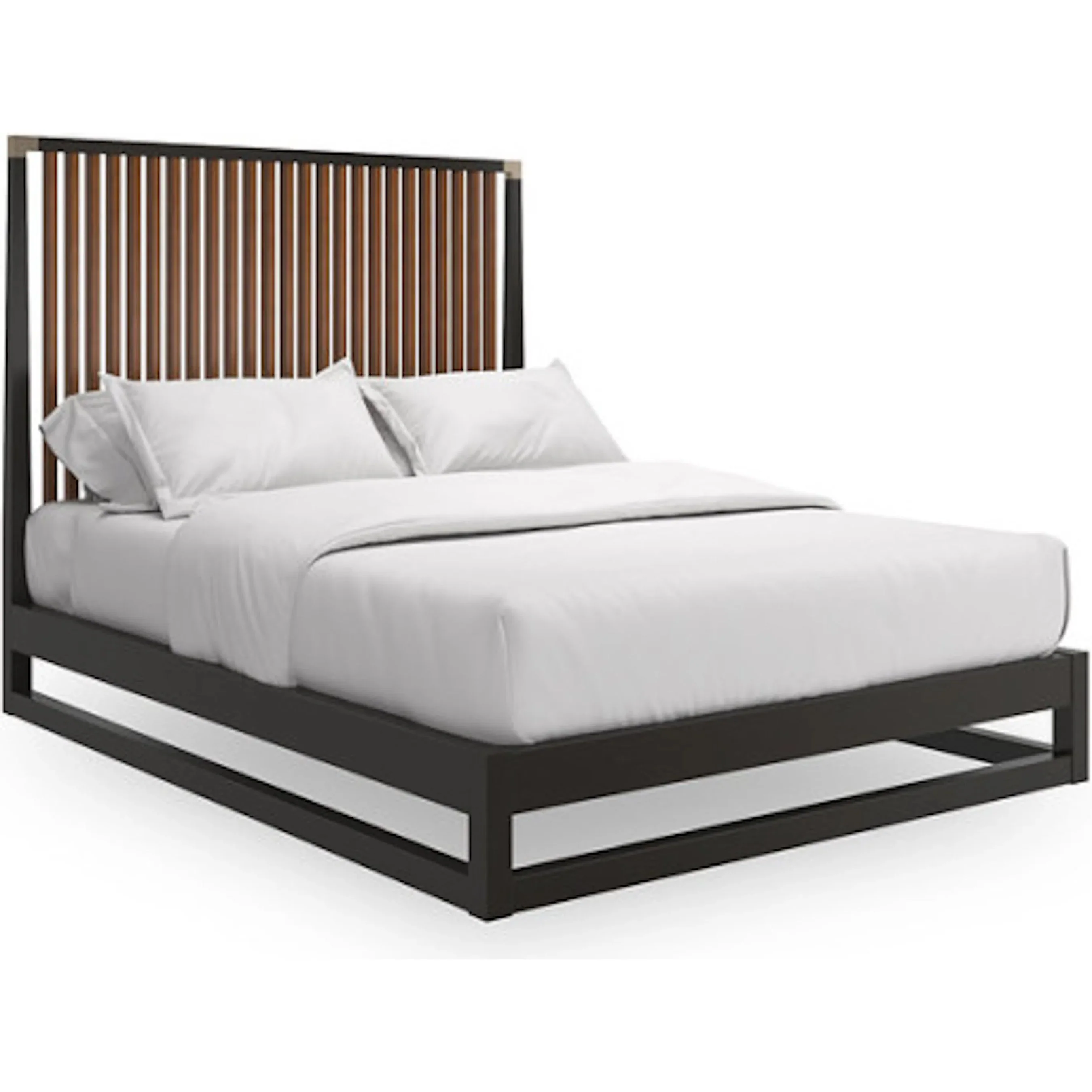 Pinstripe Slatted Bed - Image 2