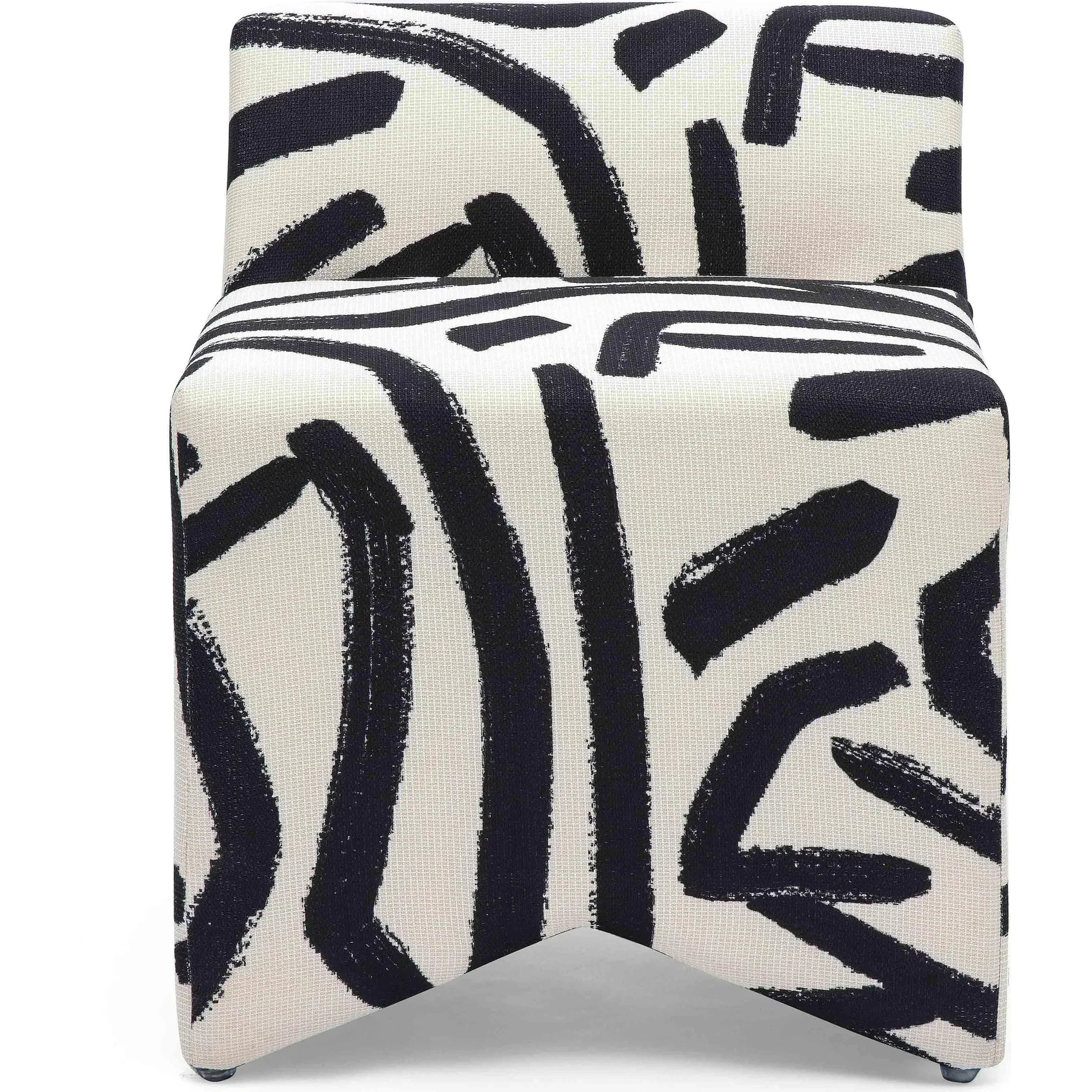 Pippa Brushstroke Print Stool - Image 2