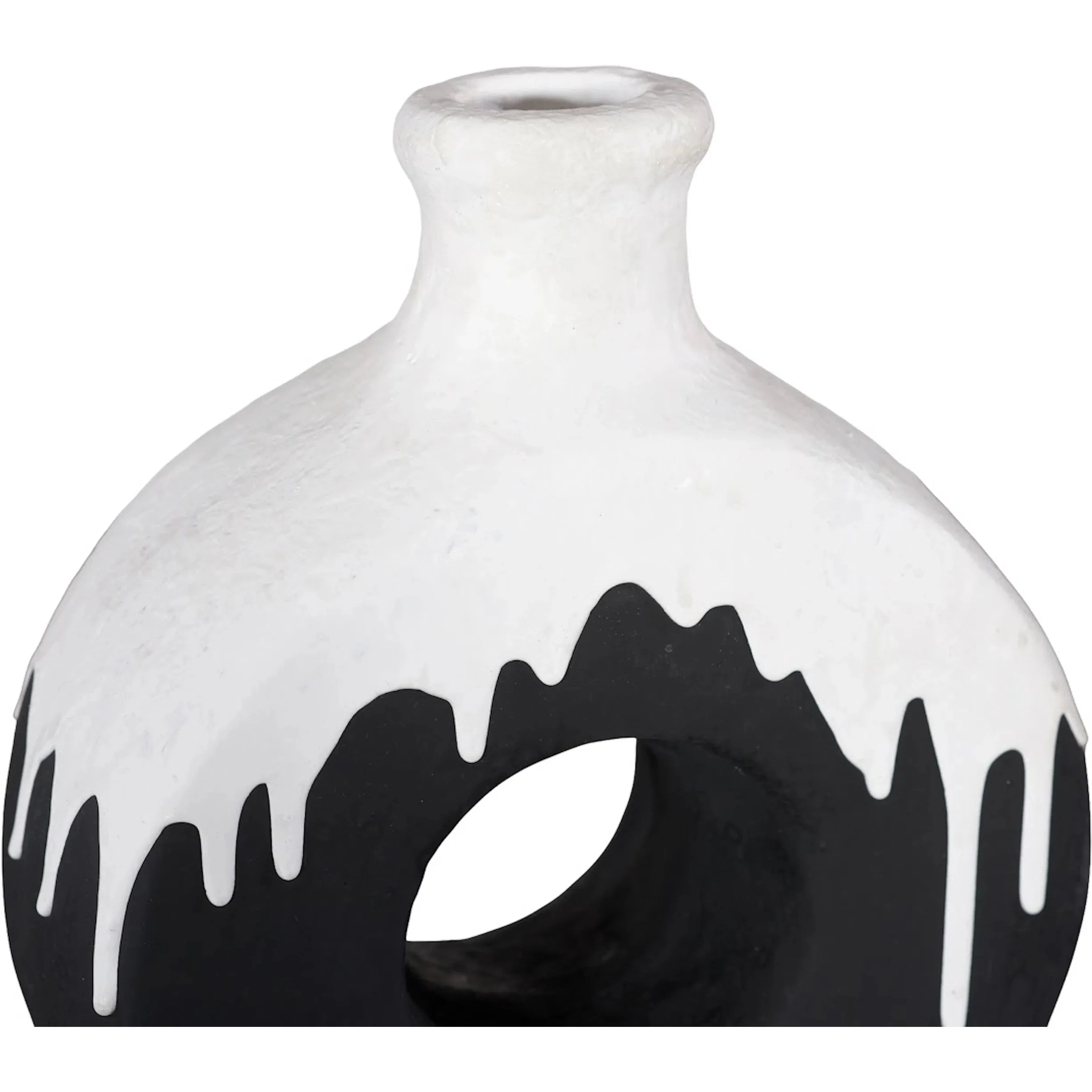 Porcelain Circle Drip Vase - Image 3