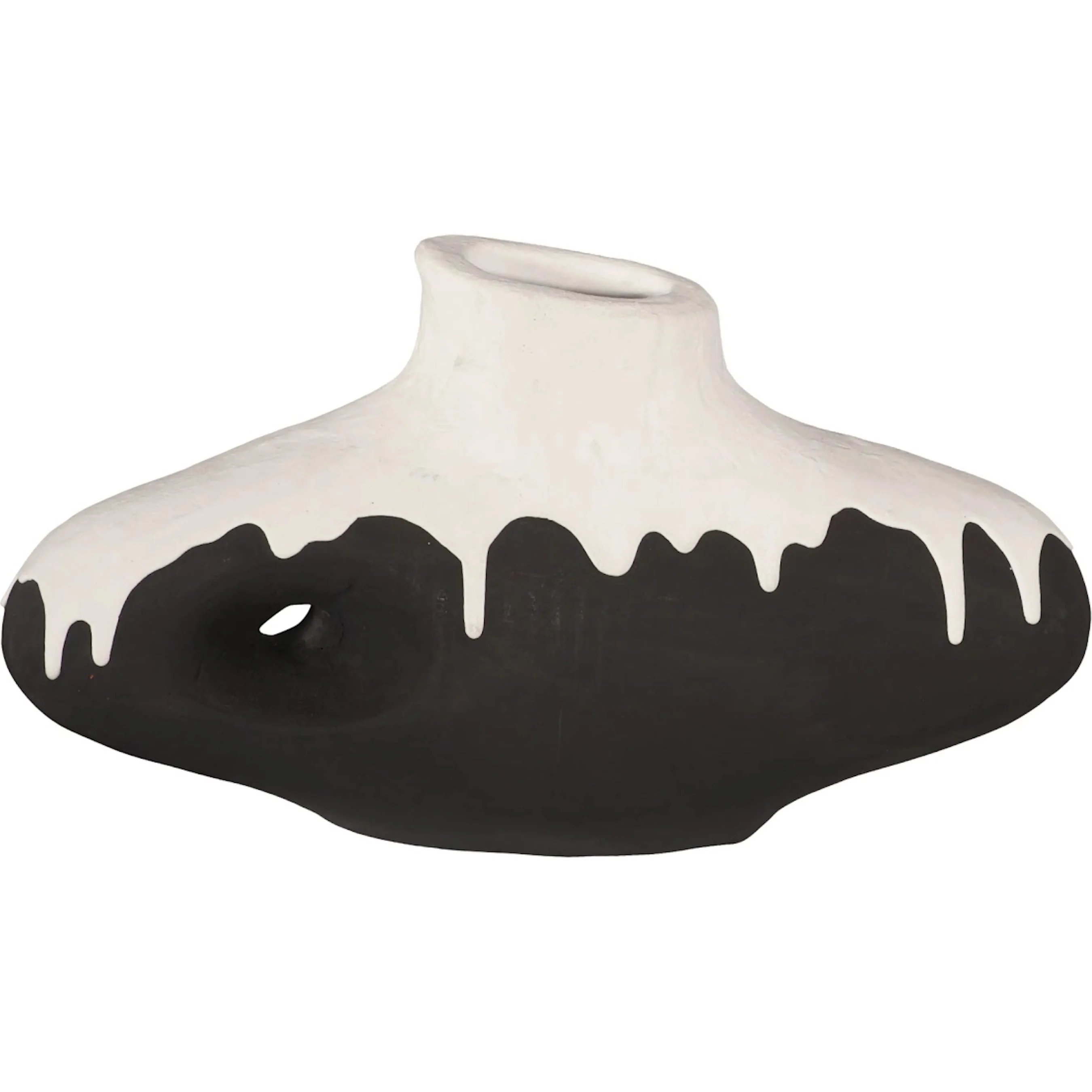 Porcelain Drip Wide Vase - Image 2