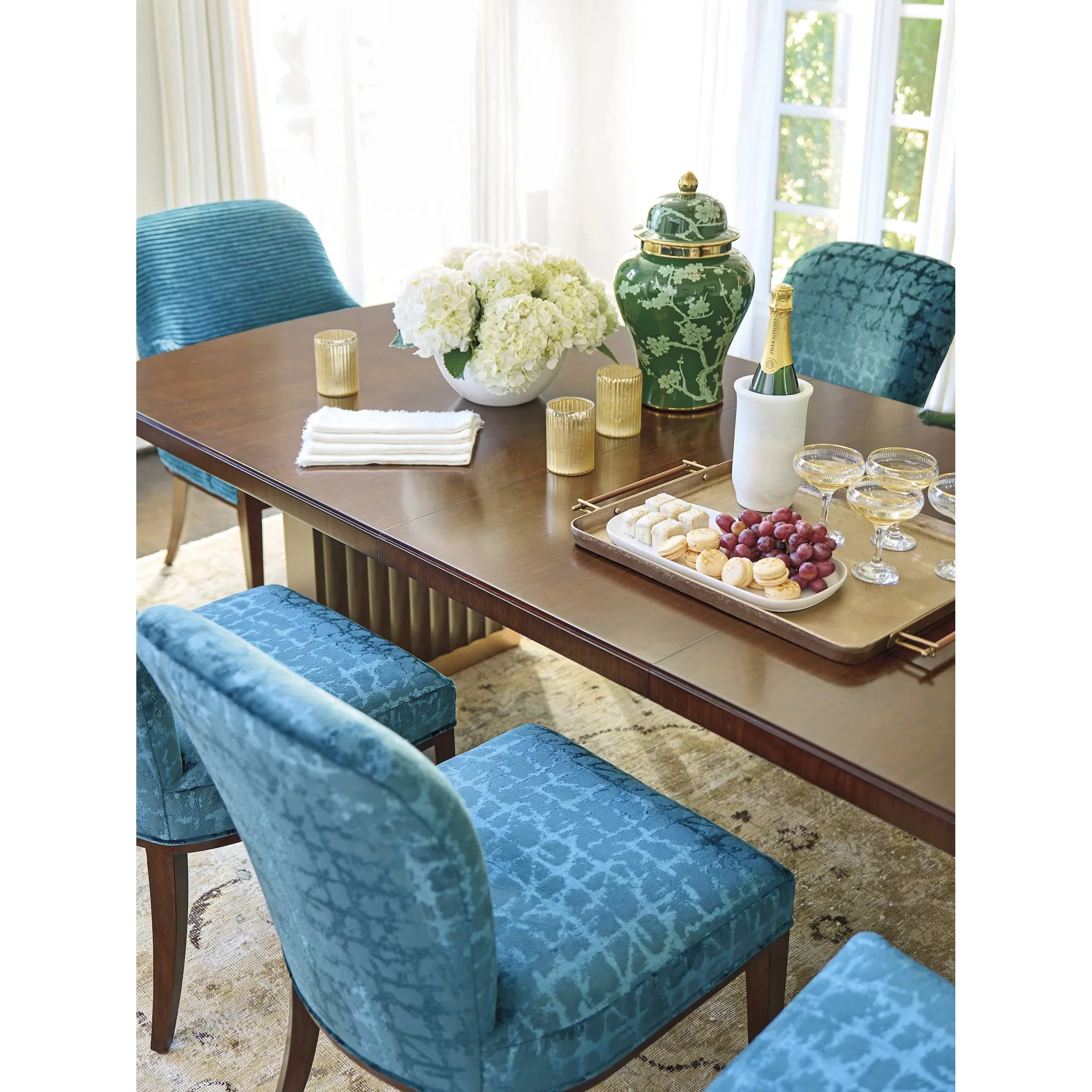 Portman Double Pedestal Dining Table - Image 10
