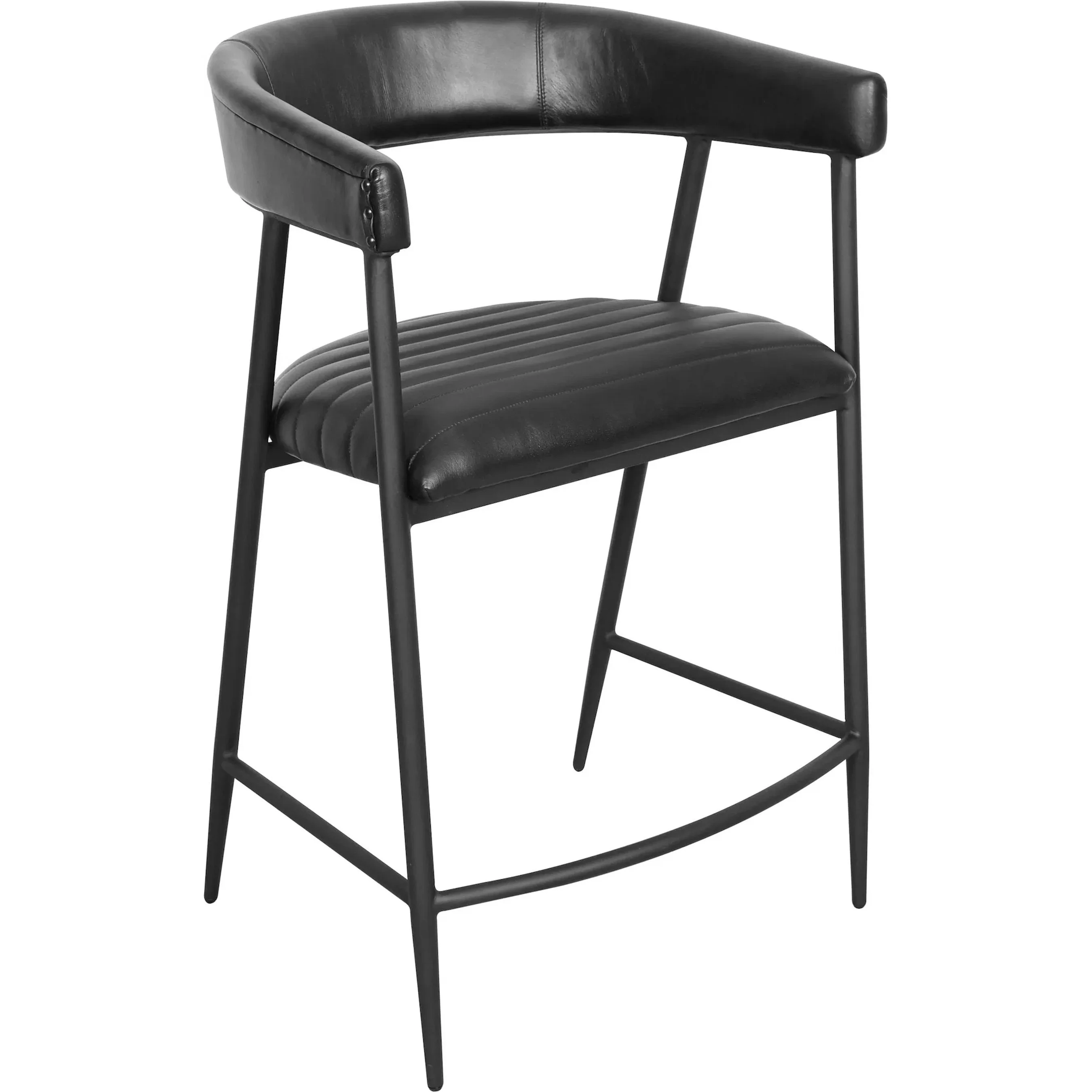 Preston 26" Top Grain Leather Counter Stool Chair