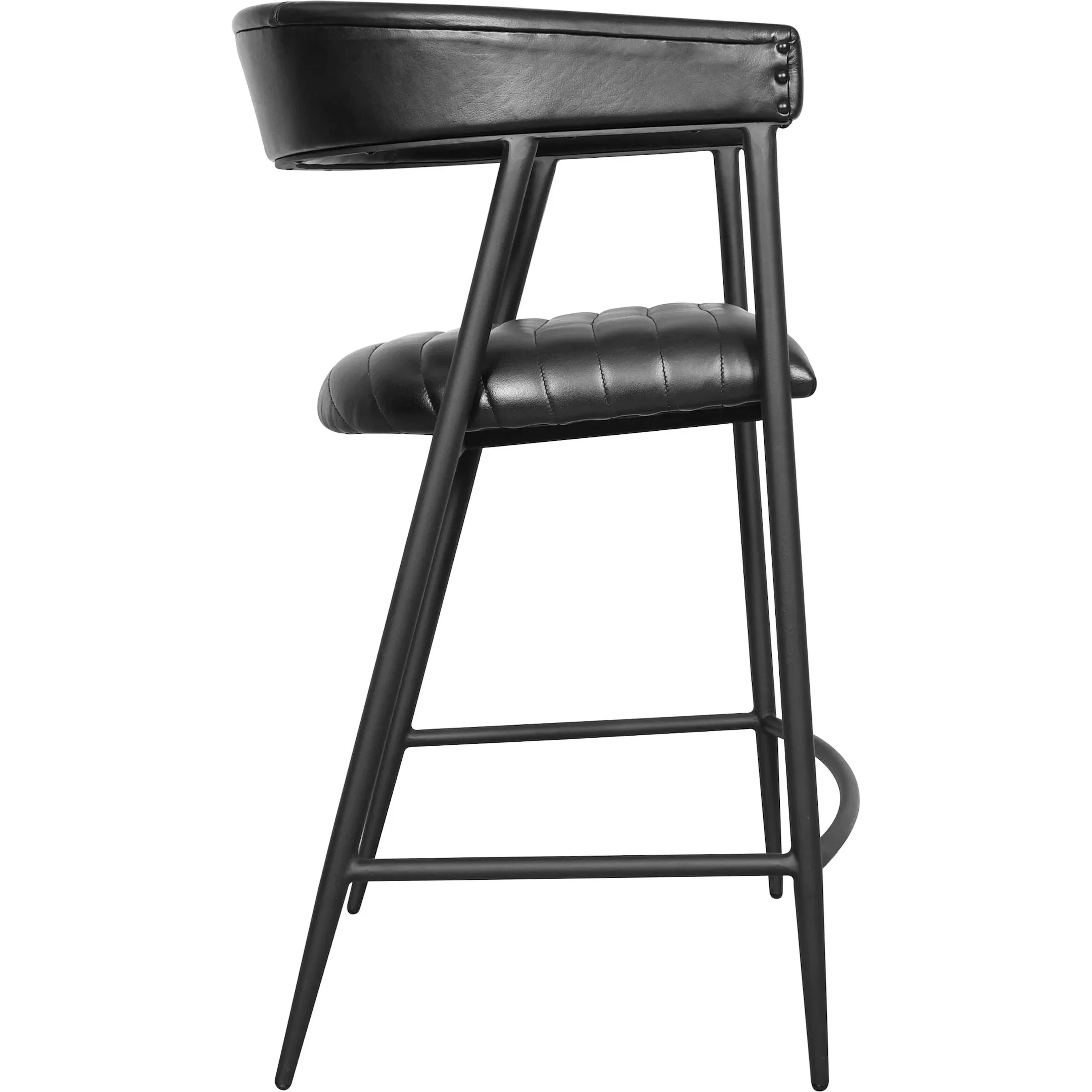 Preston 26" Top Grain Leather Counter Stool Chair - Image 3
