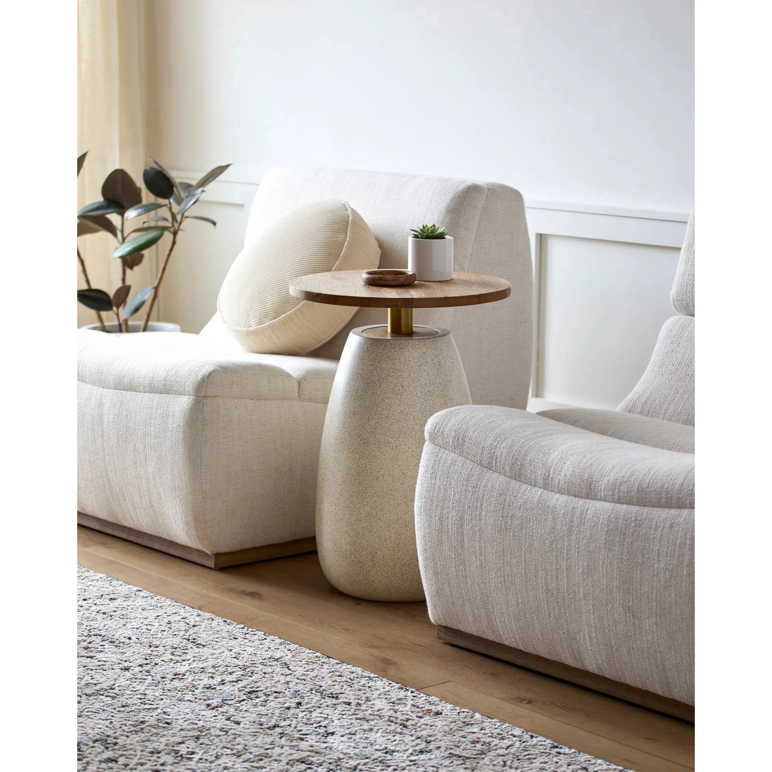Pupil Beige End Table - Image 4