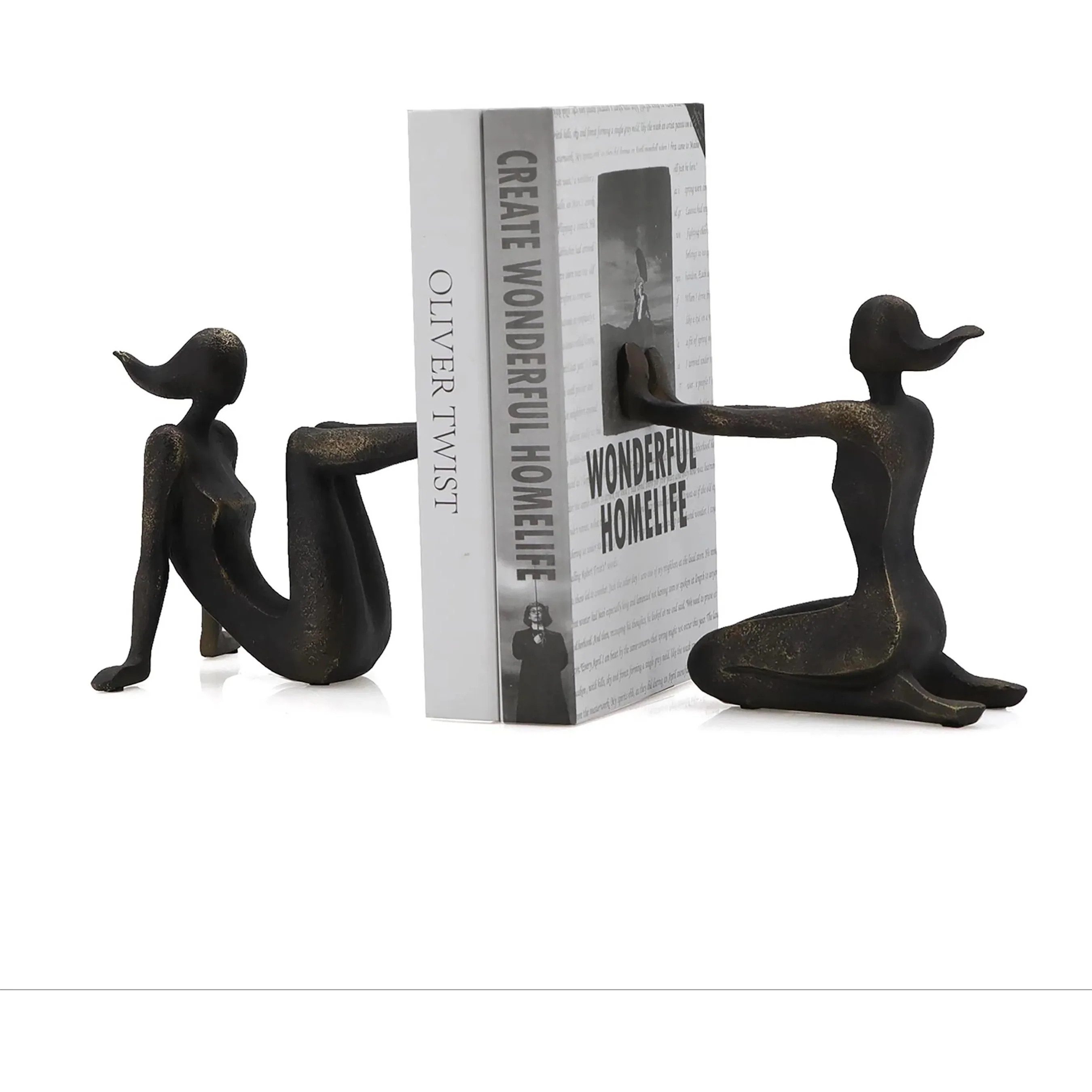 Pushing Women Bookends - Image 4