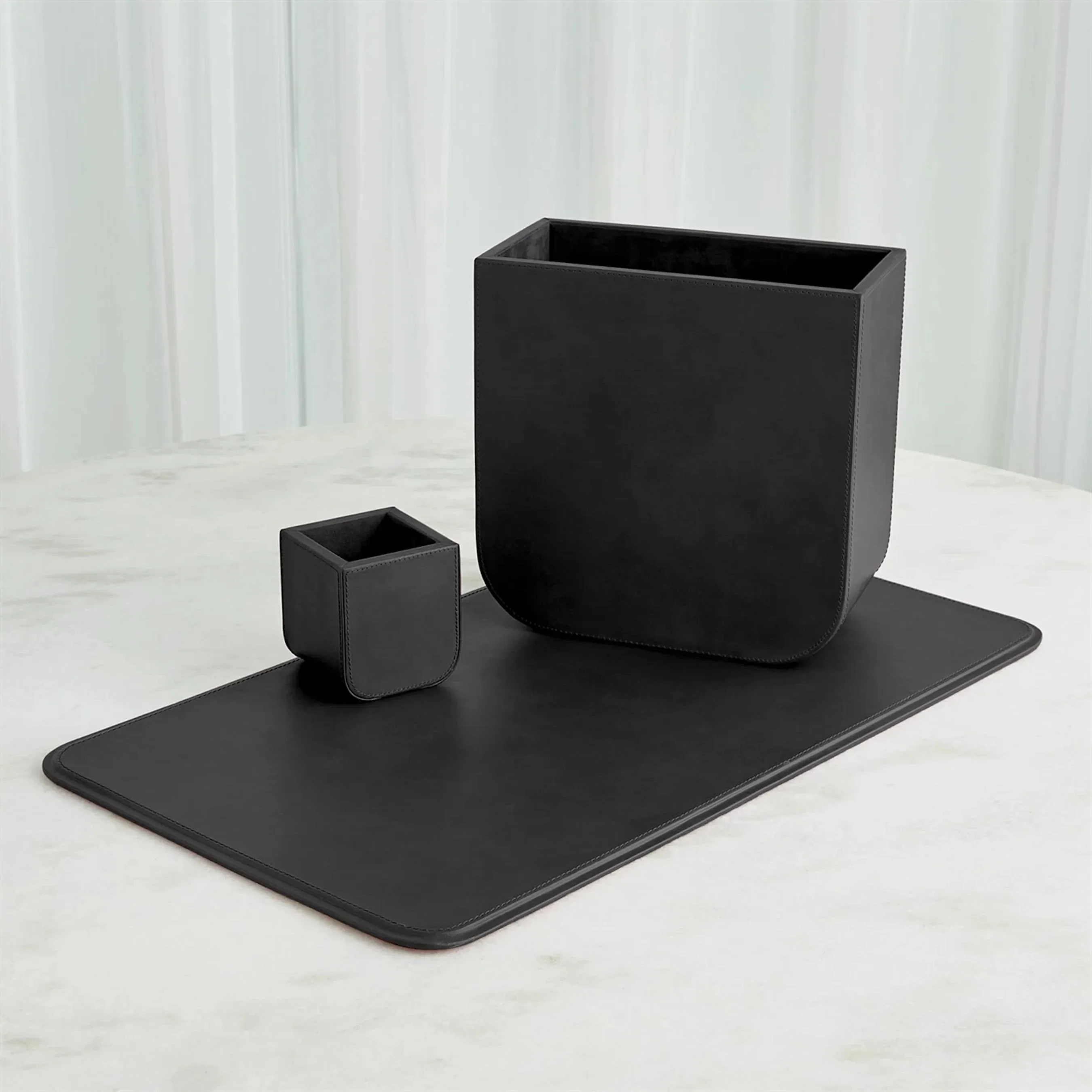 Radius Edge Leather Desk Blotter - Image 8