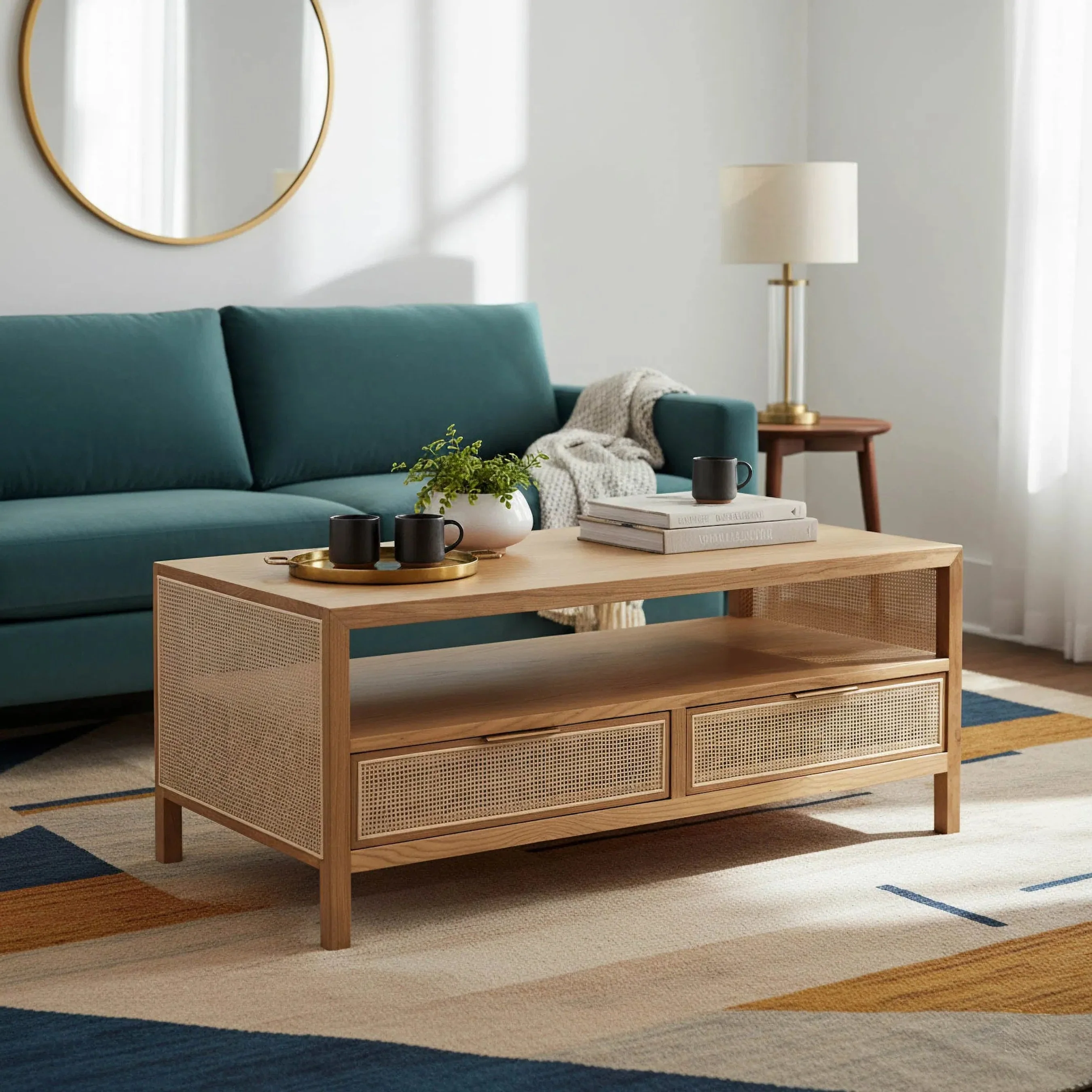 Rattan Coffee Table - Image 8