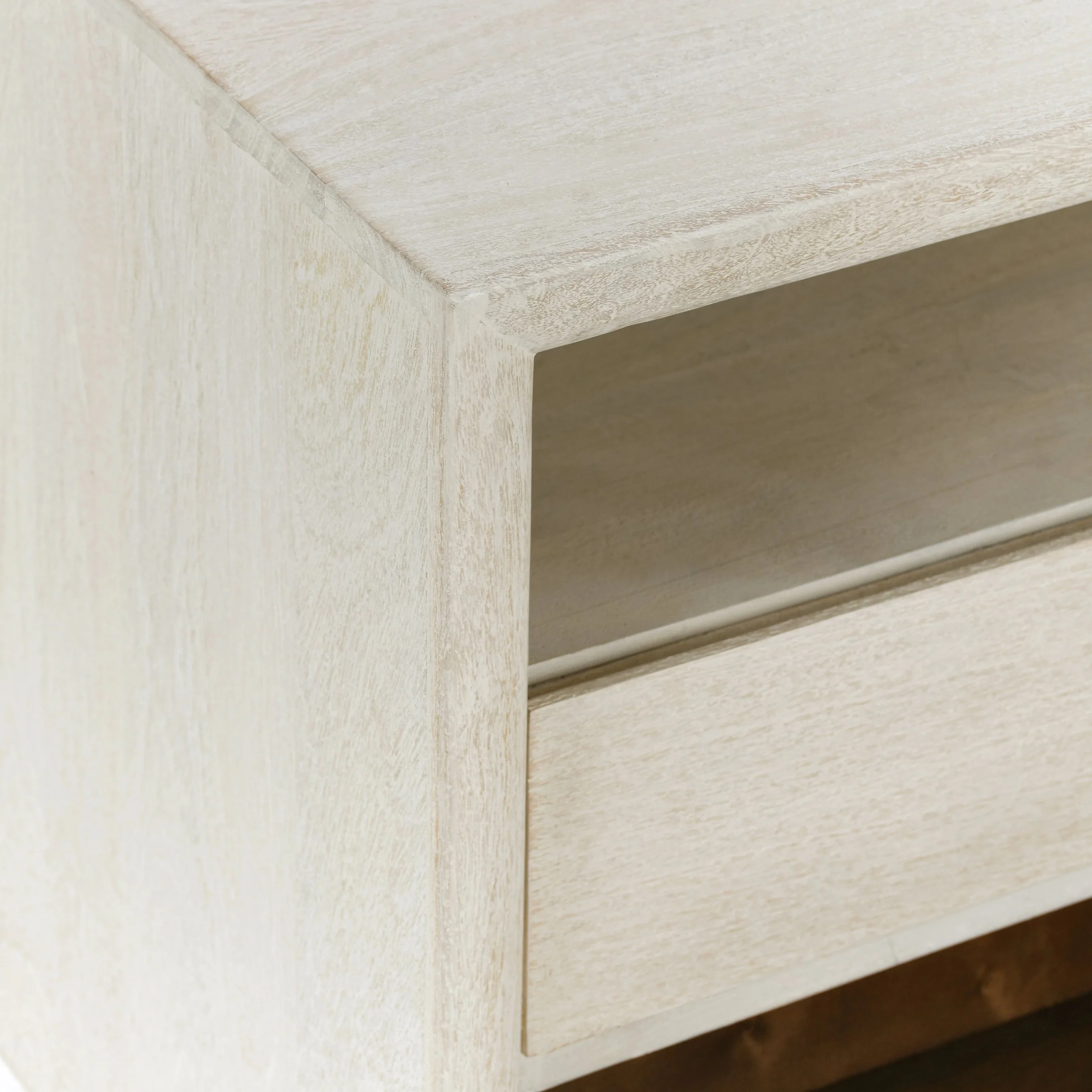 Reece Two-Drawer Mango Wood Nightstand - Image 7