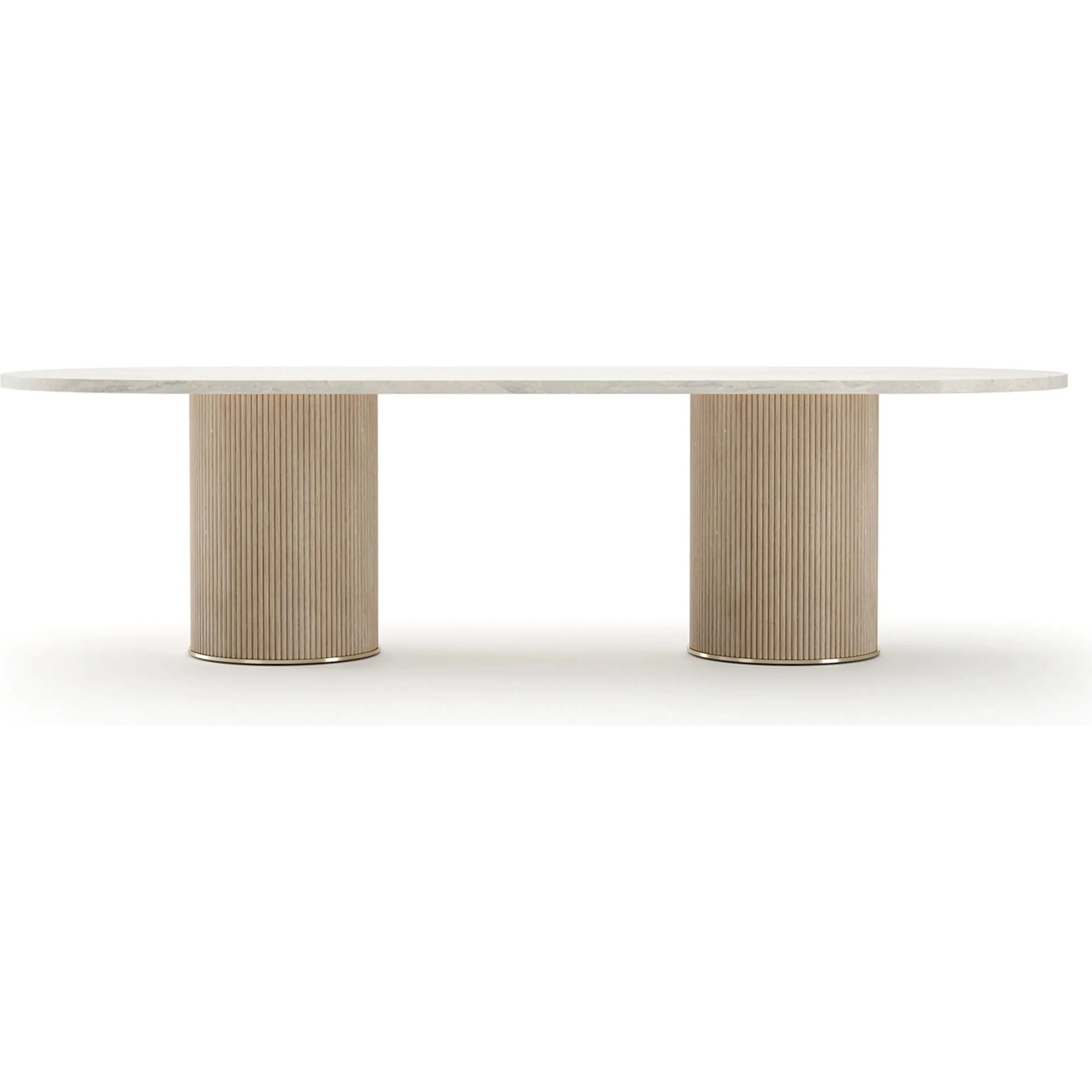 Rhythm Oval Stone Top Dining Table - Image 2