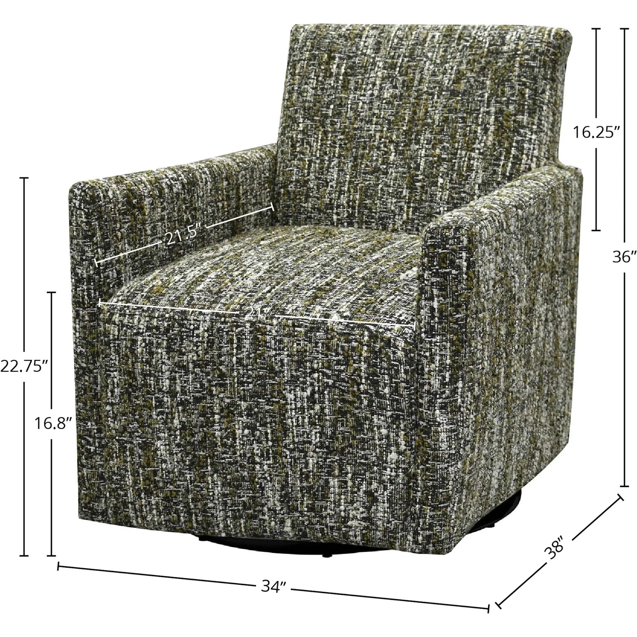 Riley Swivel Club Chair - Image 13