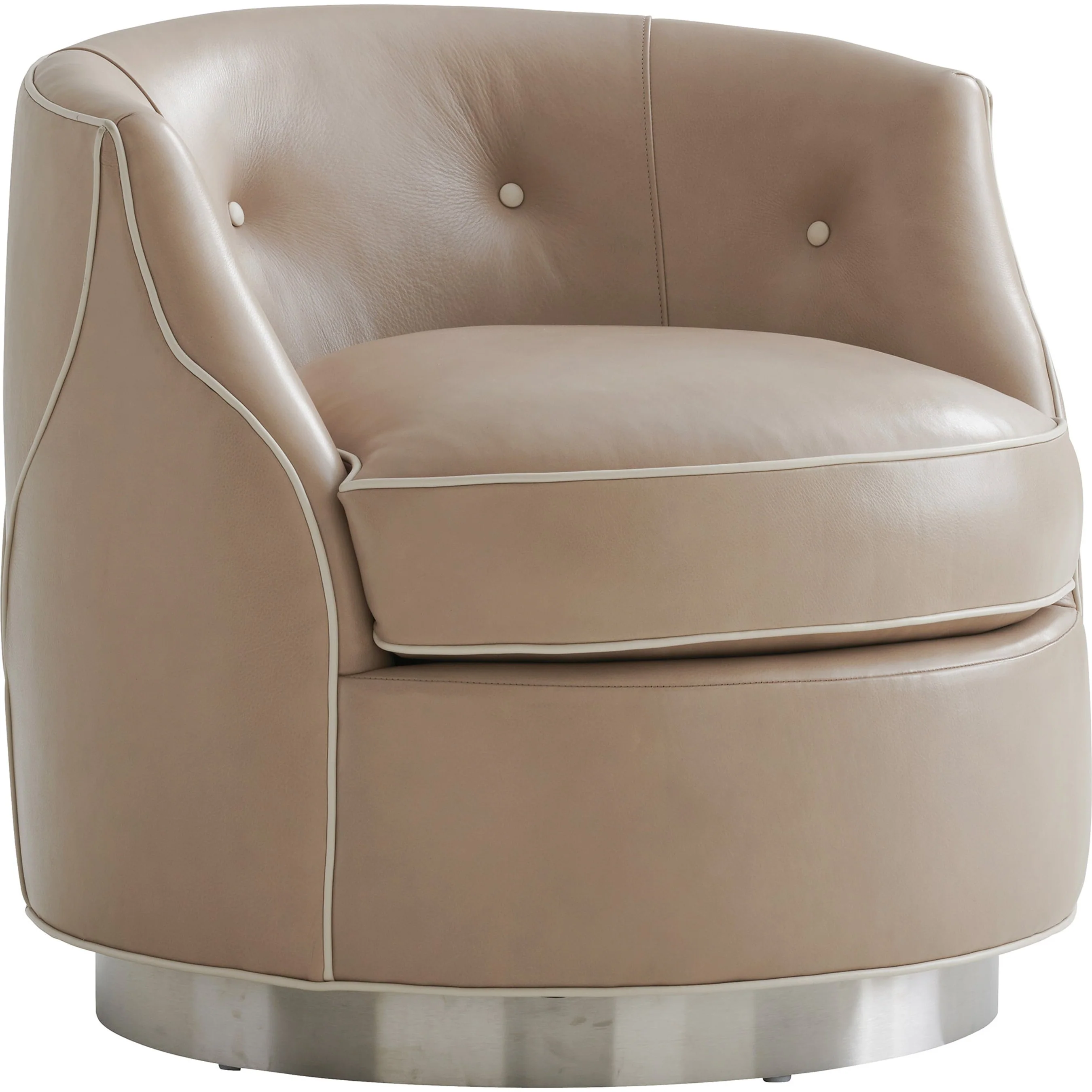 Roberston Leather Swivel Chair