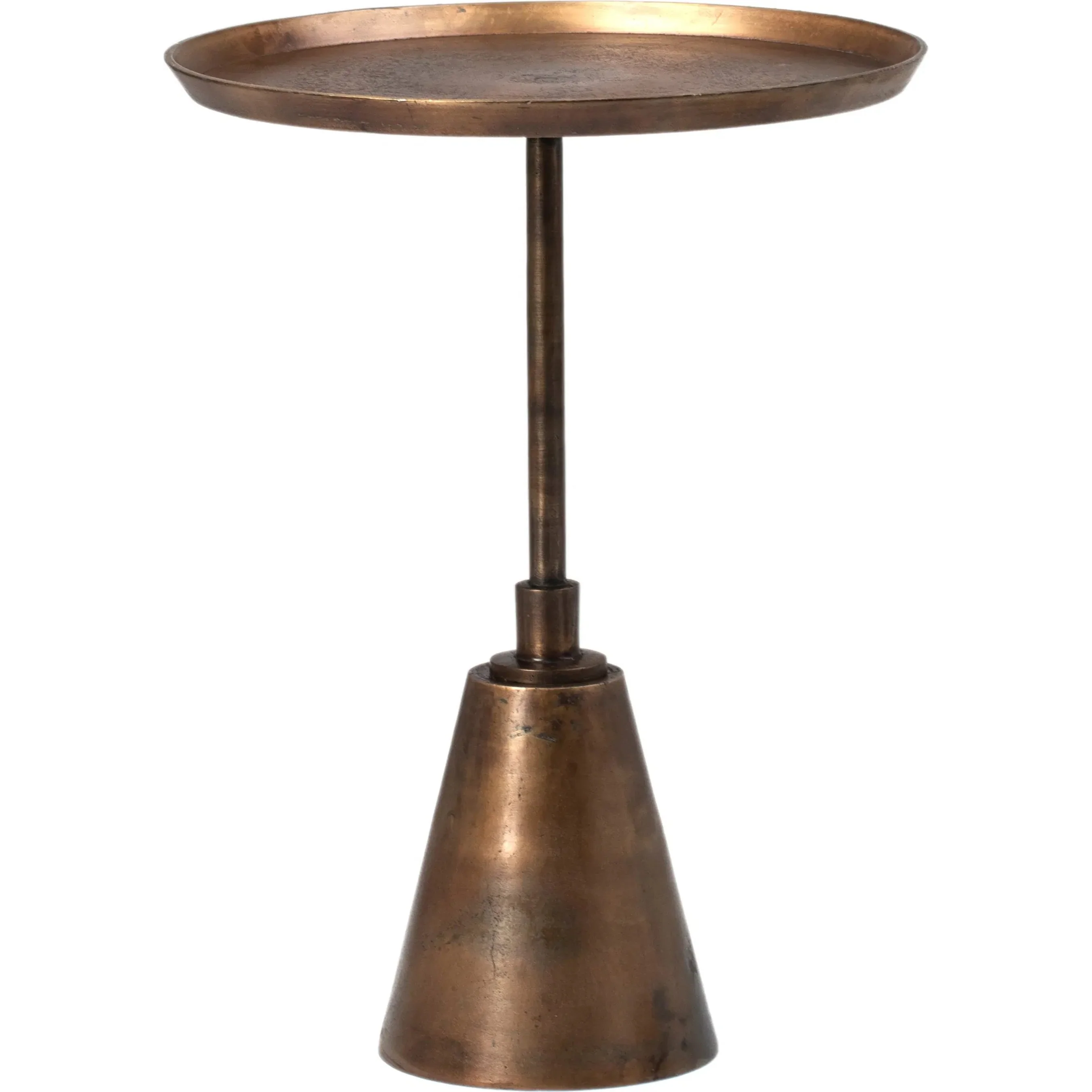 Rolanda Antique Brass Finished Side Table