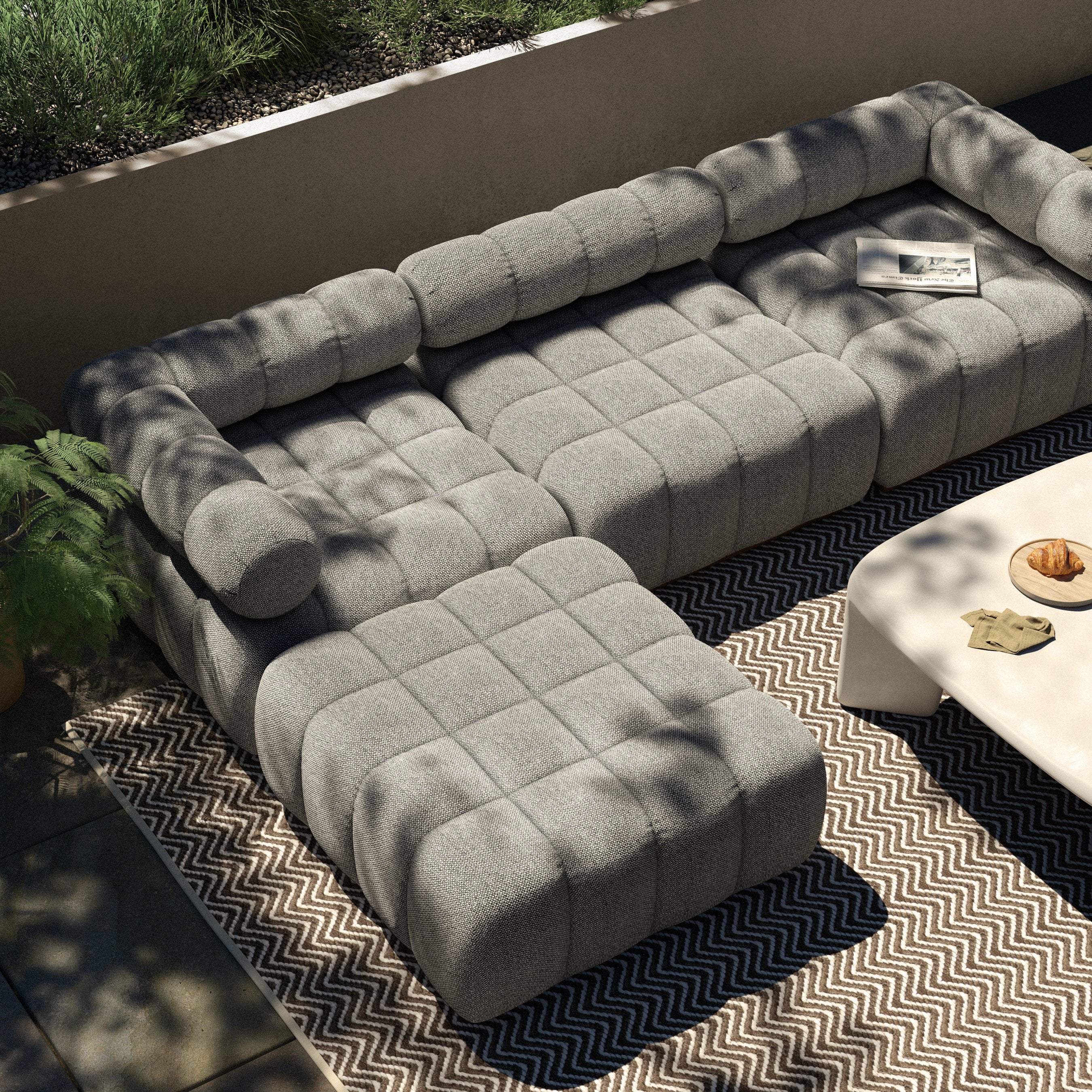 Roma Outdoor 3-Piece Sectional - Image 24
