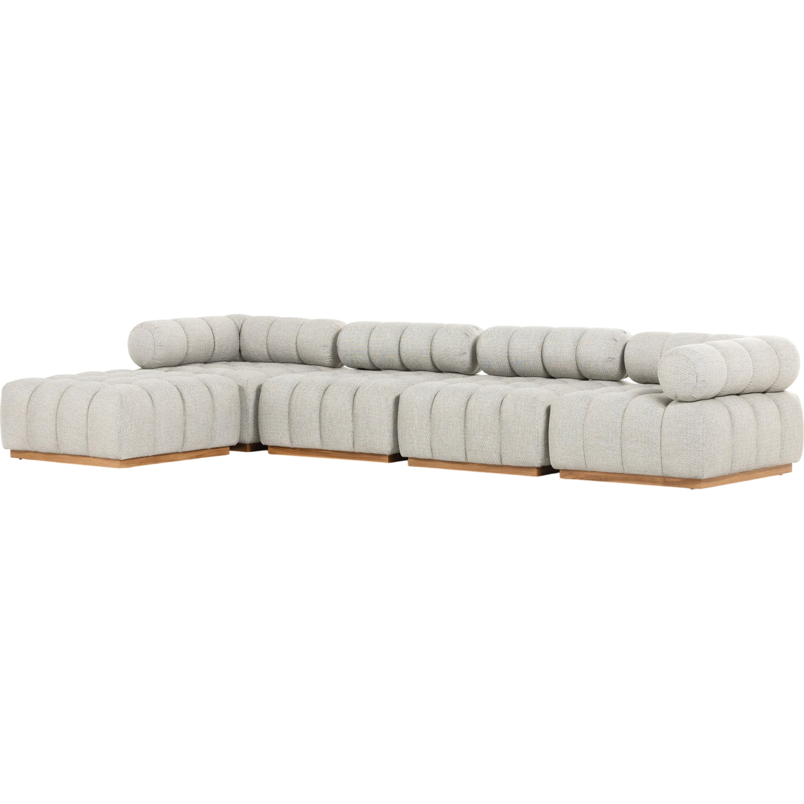 Roma Outdoor 4PC Sectional W/Ottoman
