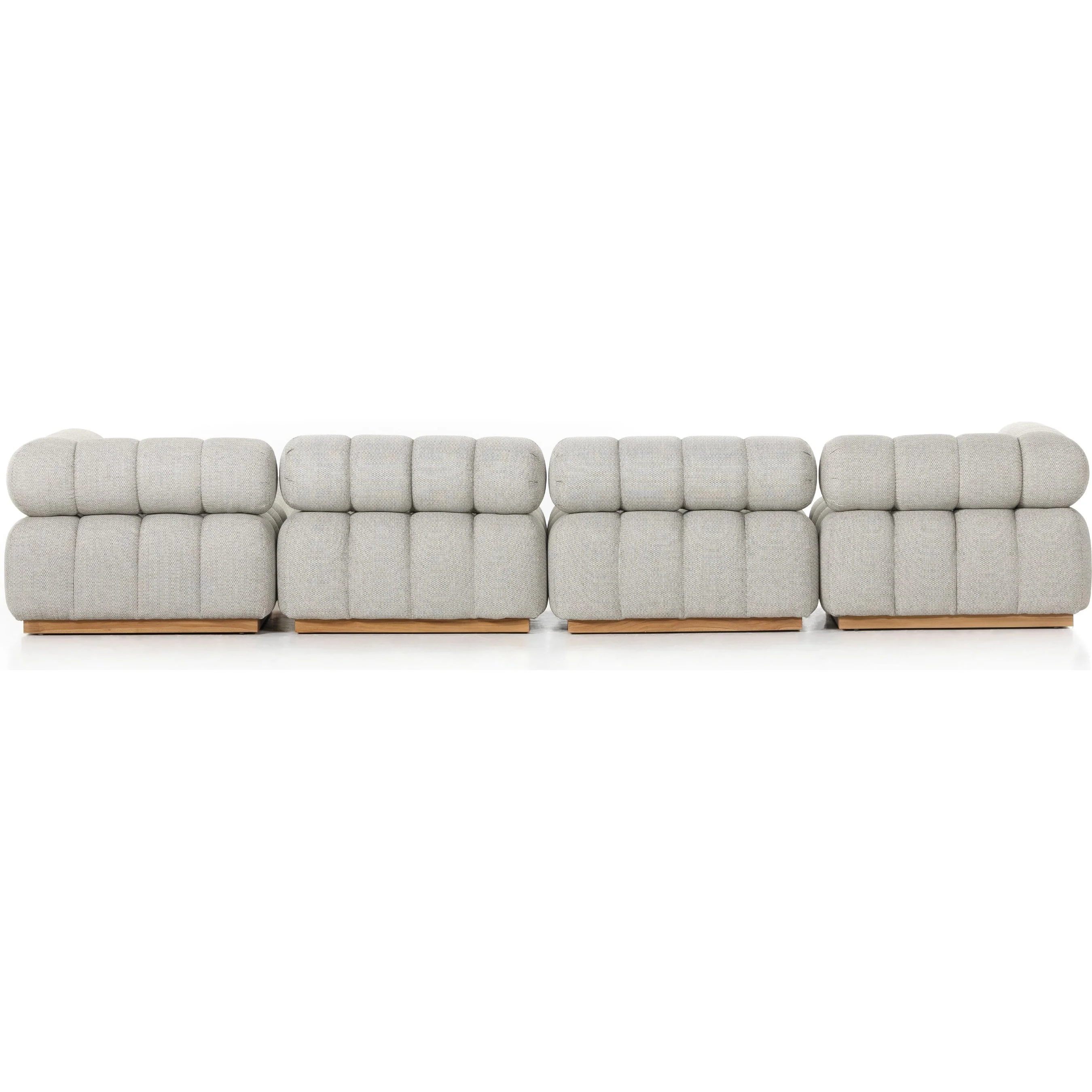 Roma Outdoor 4PC Sectional W/Ottoman - Image 4