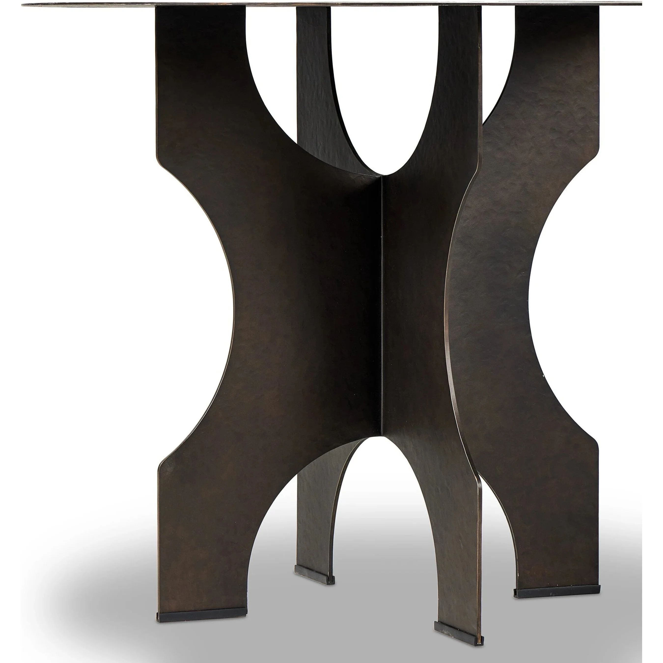 Round Side Table in Solid Iron - Image 6