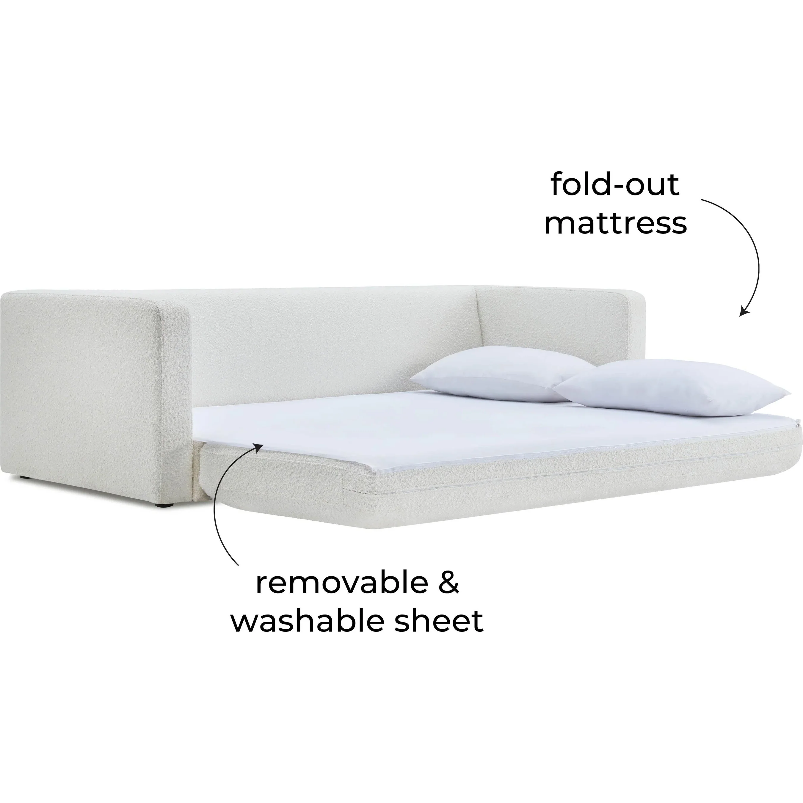 Ryan Boucle Sofa Bed - Image 7