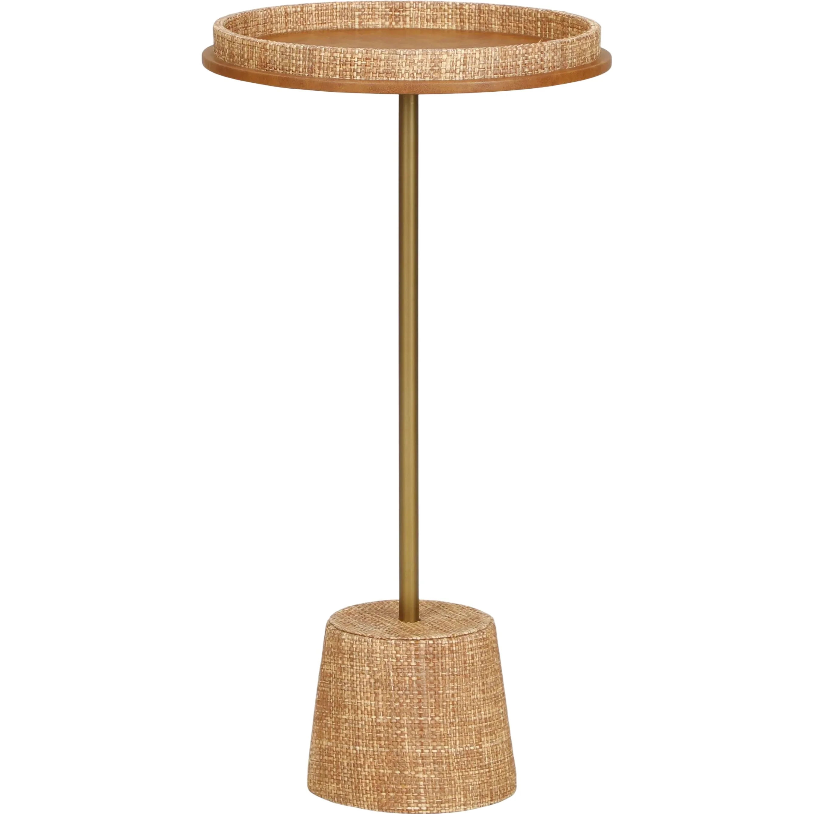 Saddle Raffia Side Table