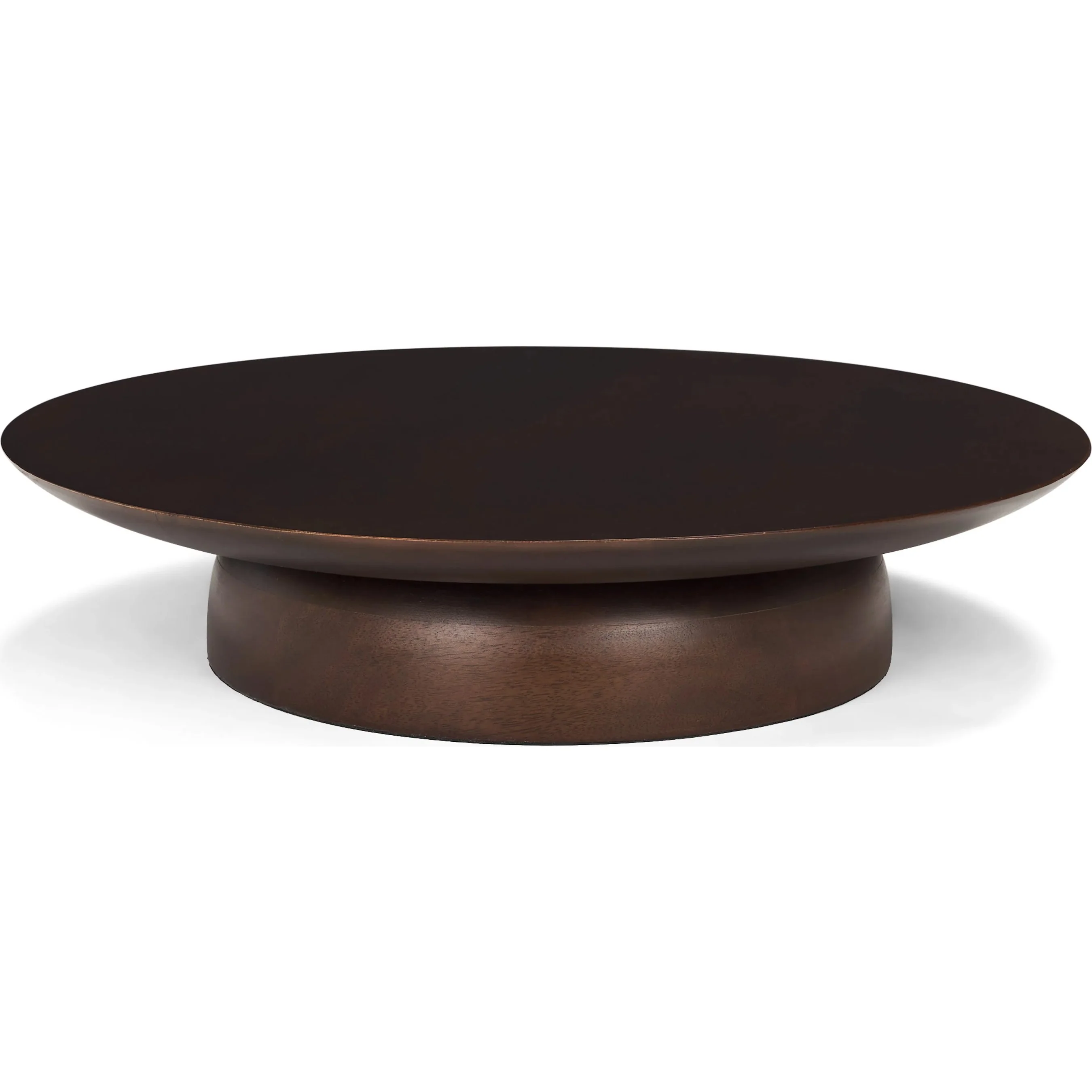 Sadira Mid-Dark Brown Round Riser - Image 2
