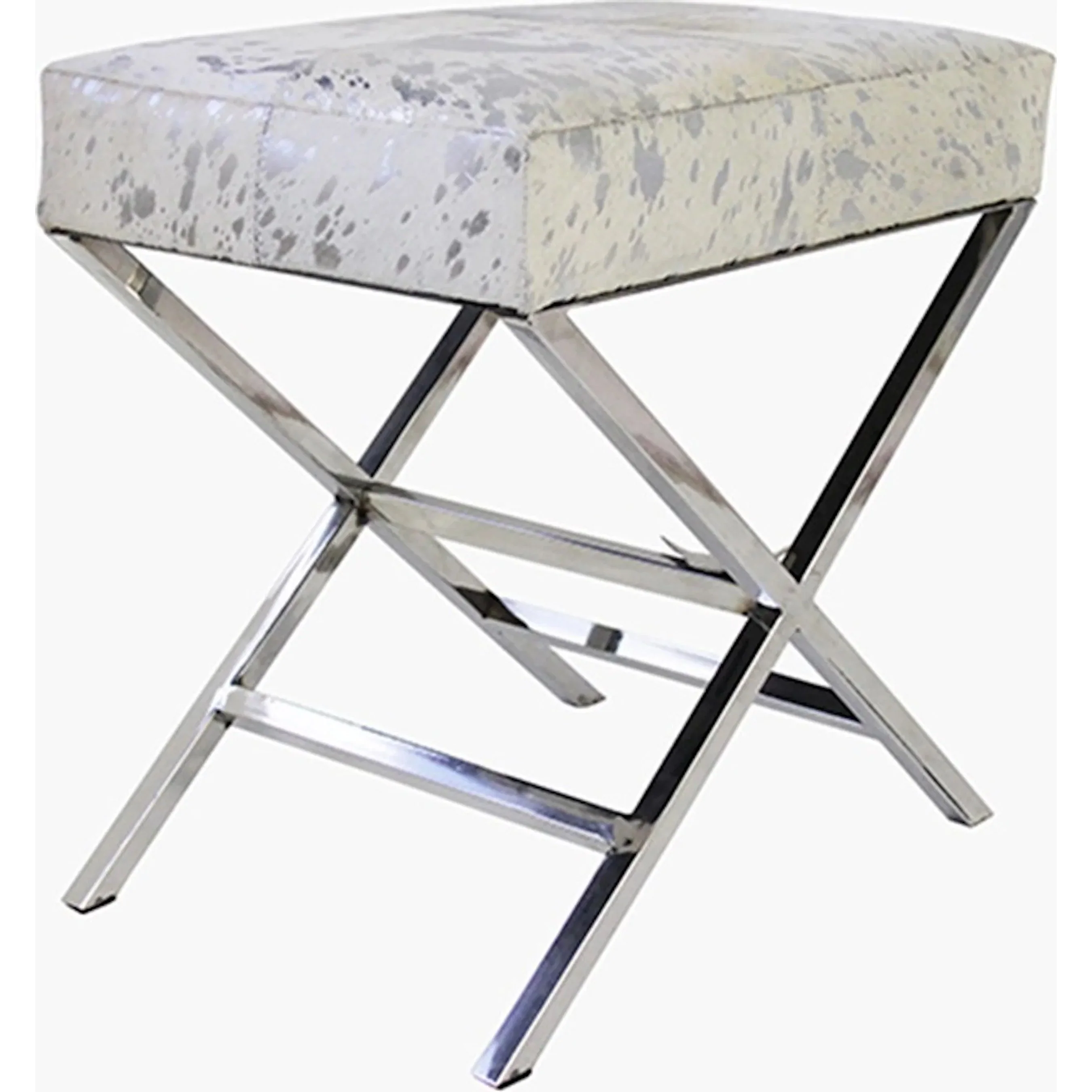 Safari Steel & Cowhide Bench - FU-26276 - Image 4