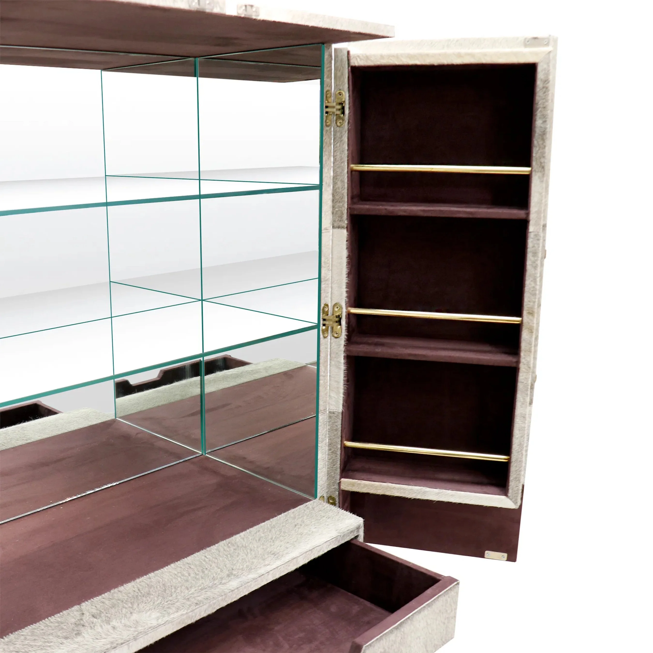 Safari Steel & Cowhide Cabinet - PGN-847 - Image 7