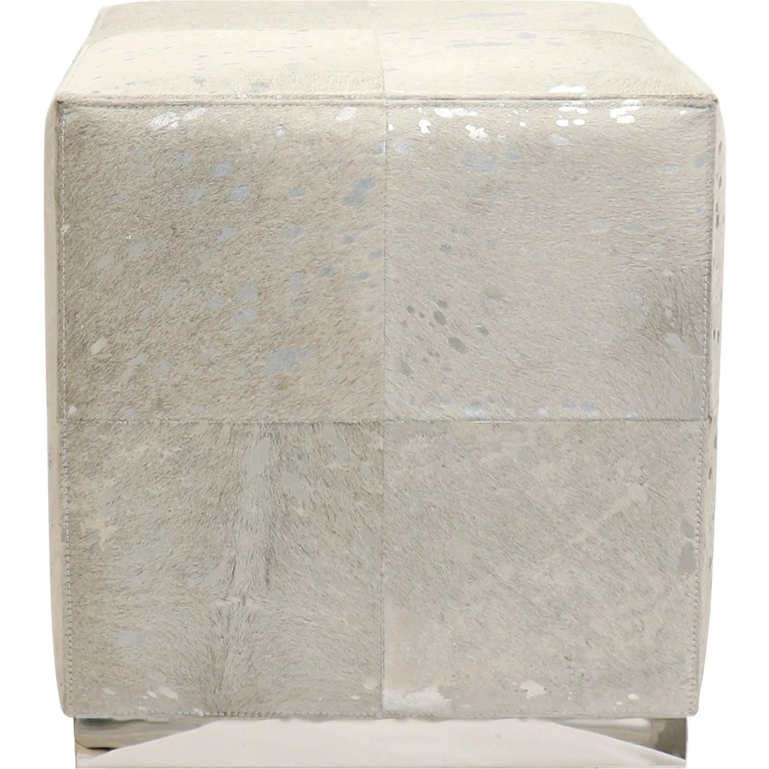 Safari Steel & Cowhide Ottoman - PGN-1305 - Image 2