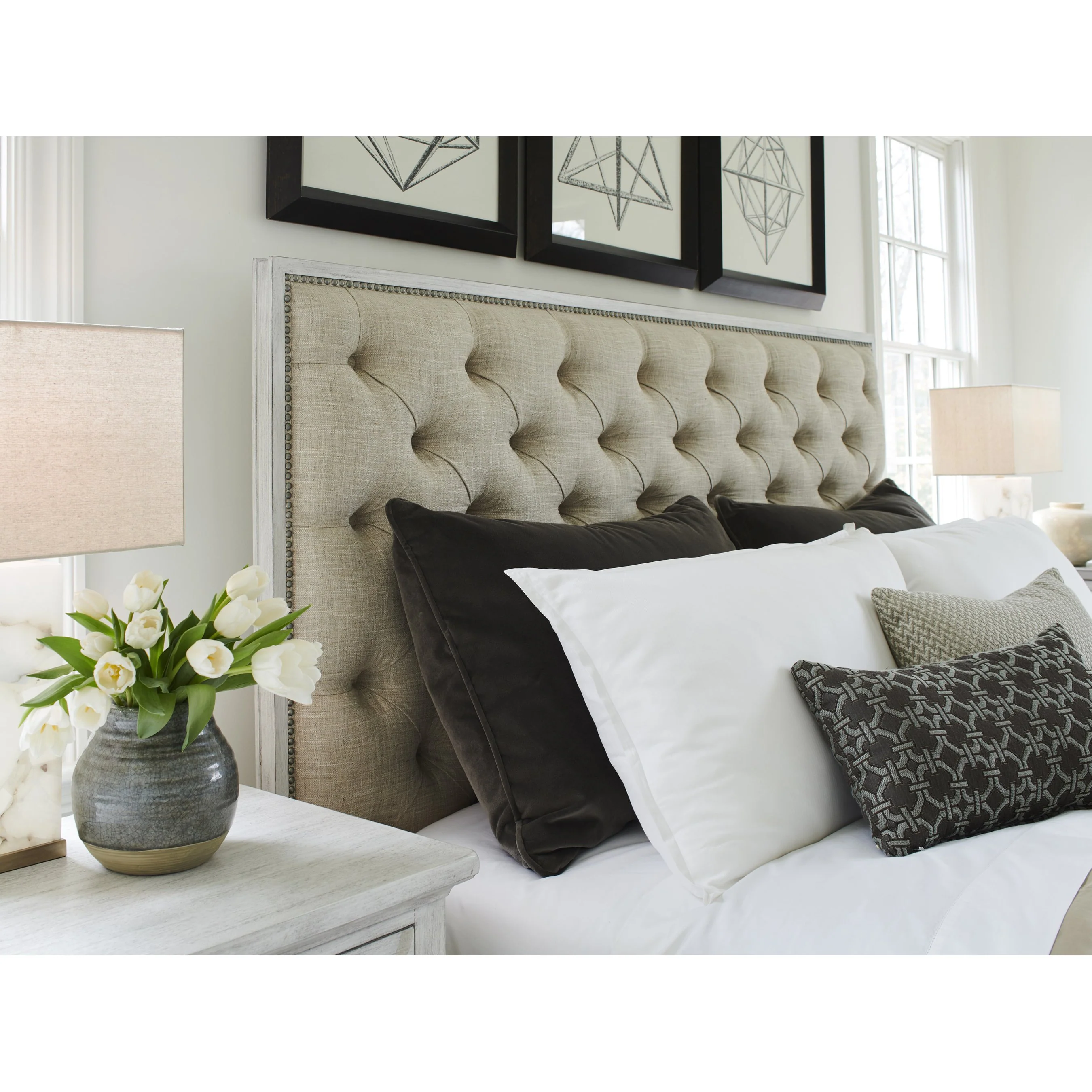 Sag Harbor Tufted Upholstered Bed - Image 2