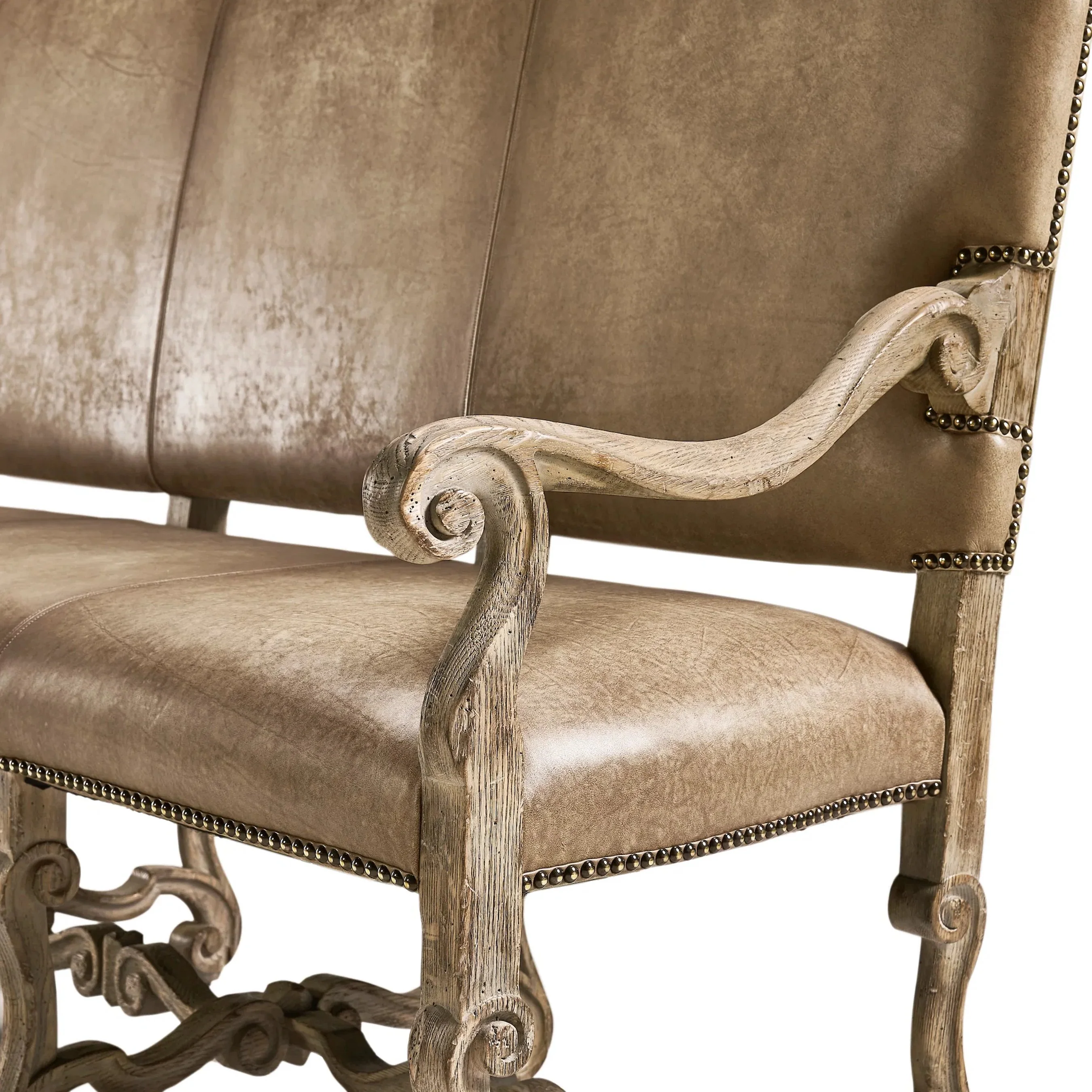 Sagehill Leather Banquette Bench - Image 5