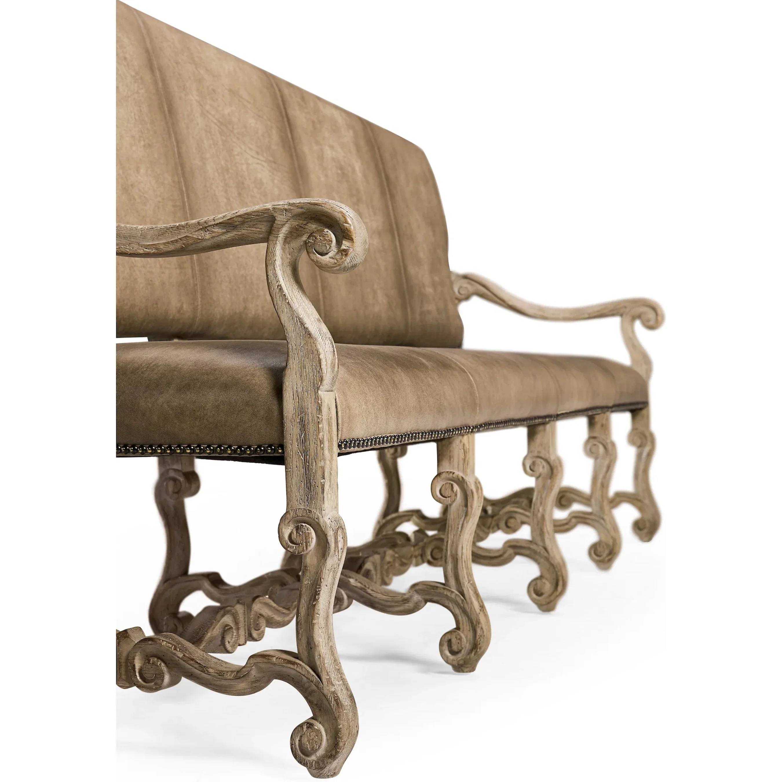 Sagehill Leather Banquette Bench - Image 7
