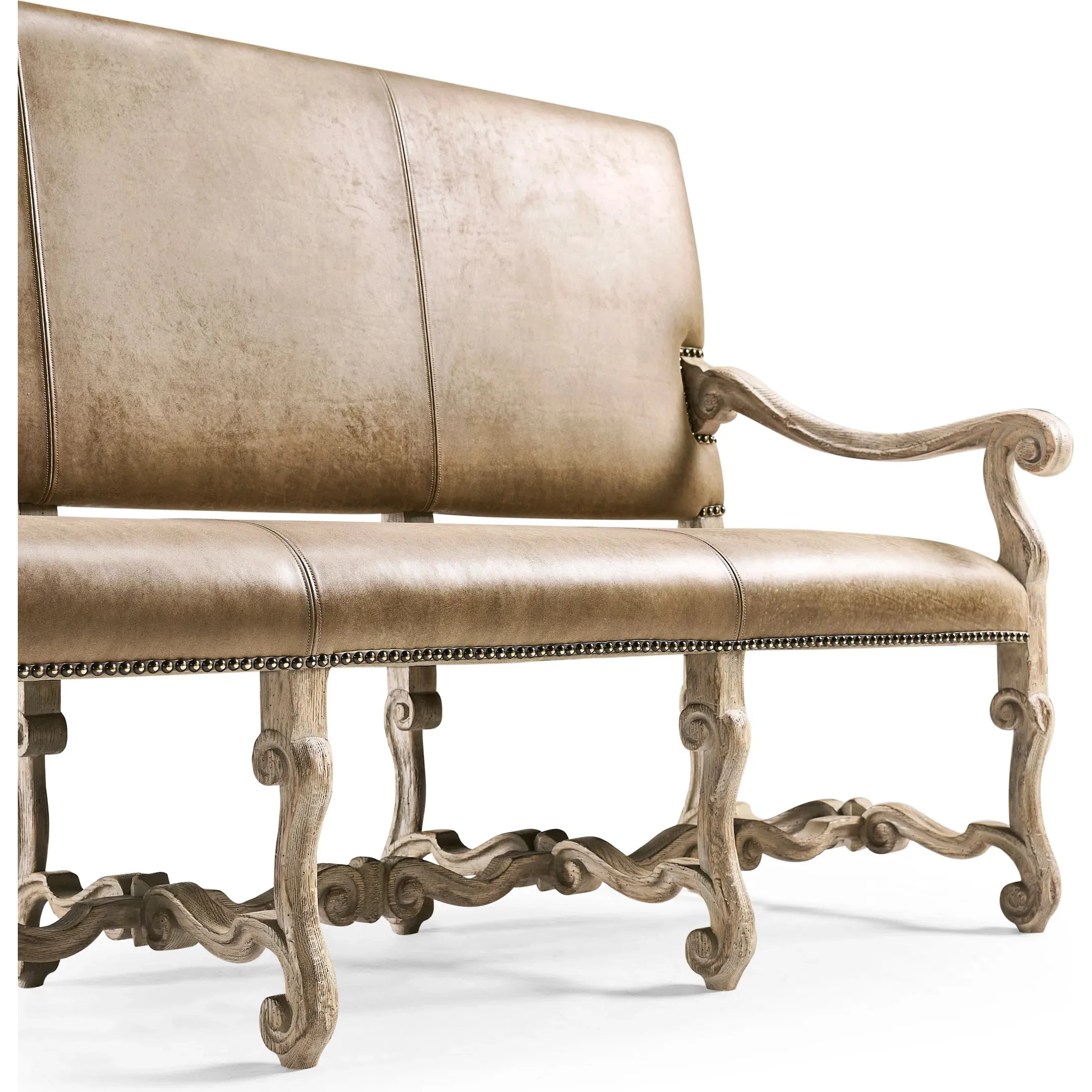 Sagehill Leather Banquette Bench - Image 8