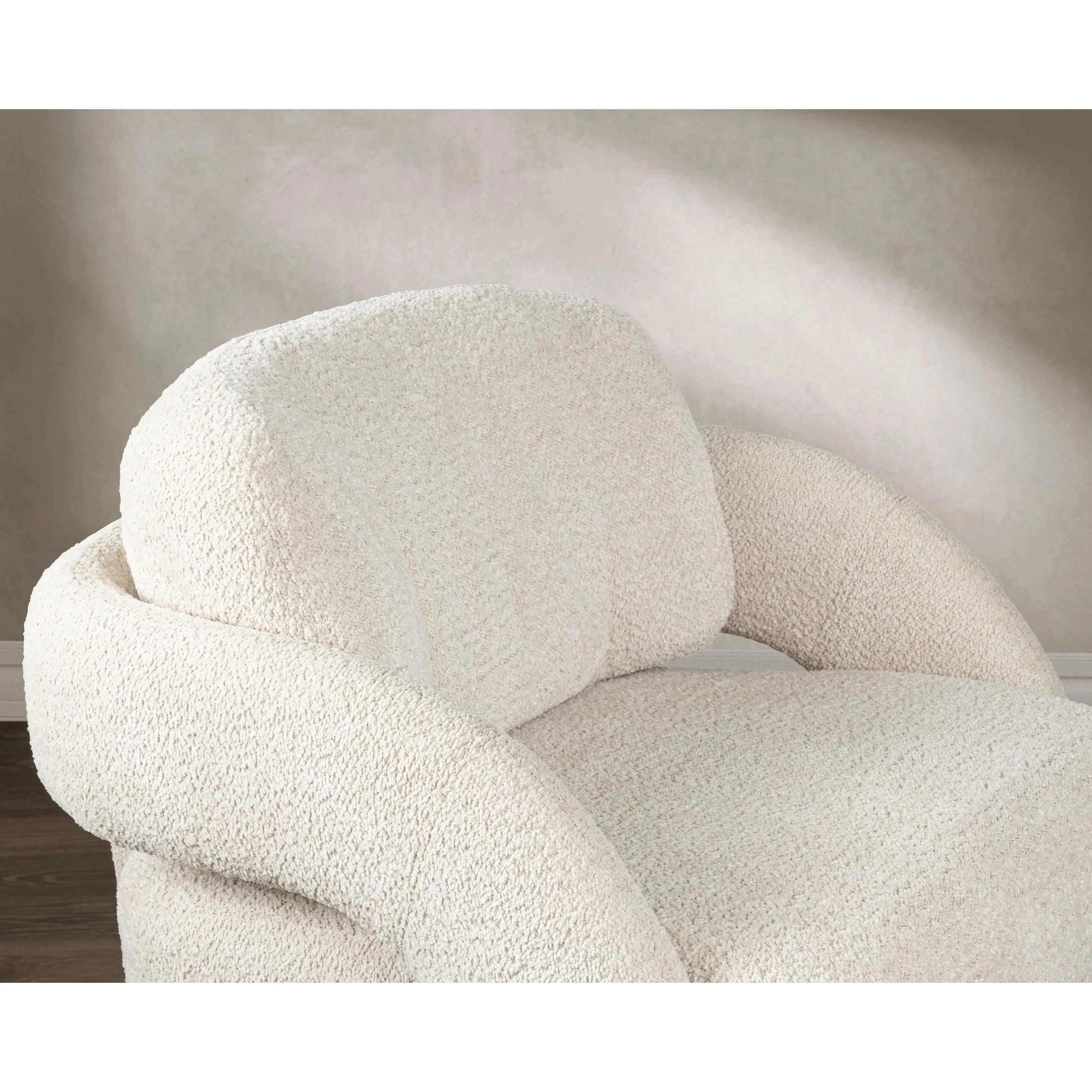 Salino Upholstered Fabric Lounge Accent Chair - Image 6