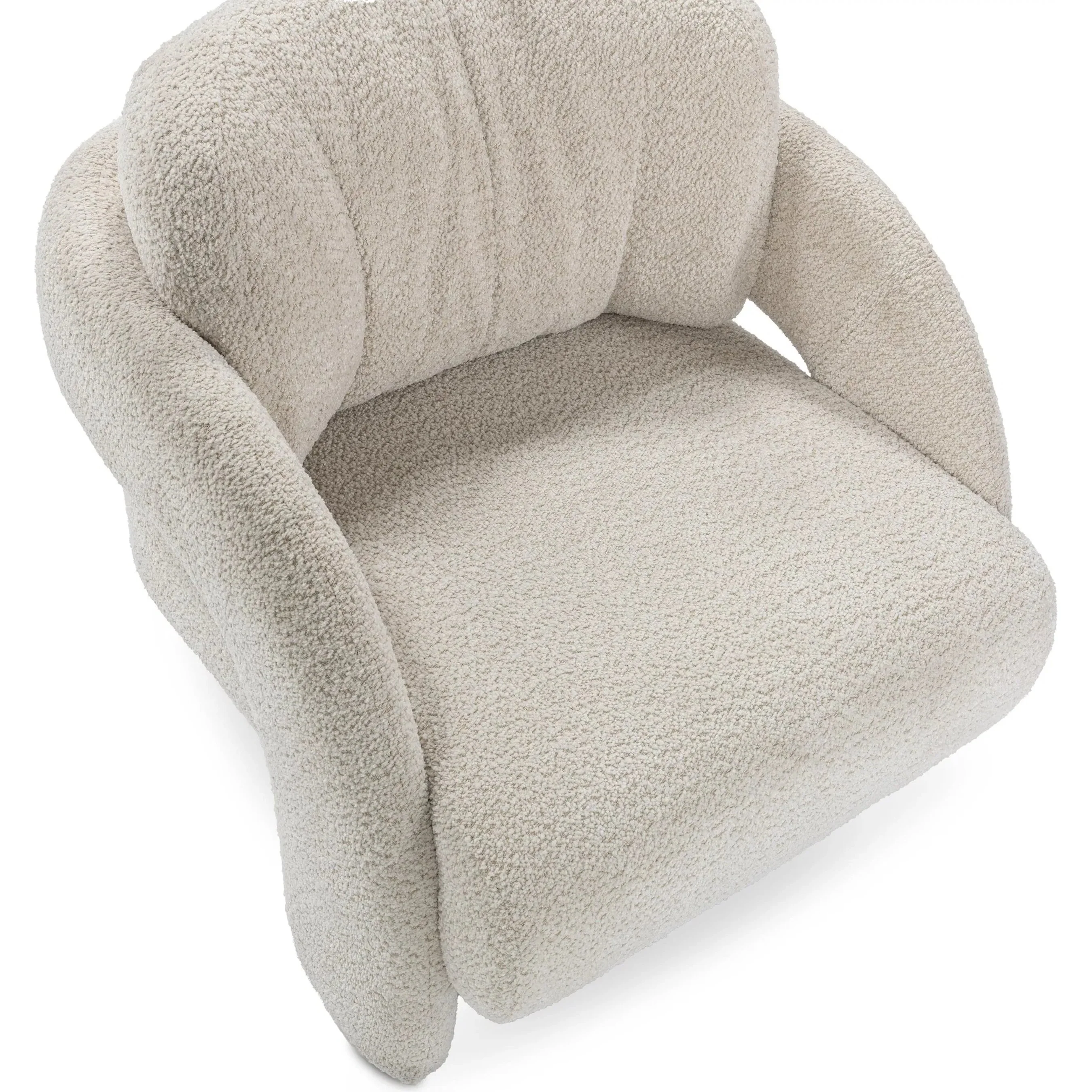 Salino Upholstered Fabric Lounge Accent Chair - Image 8