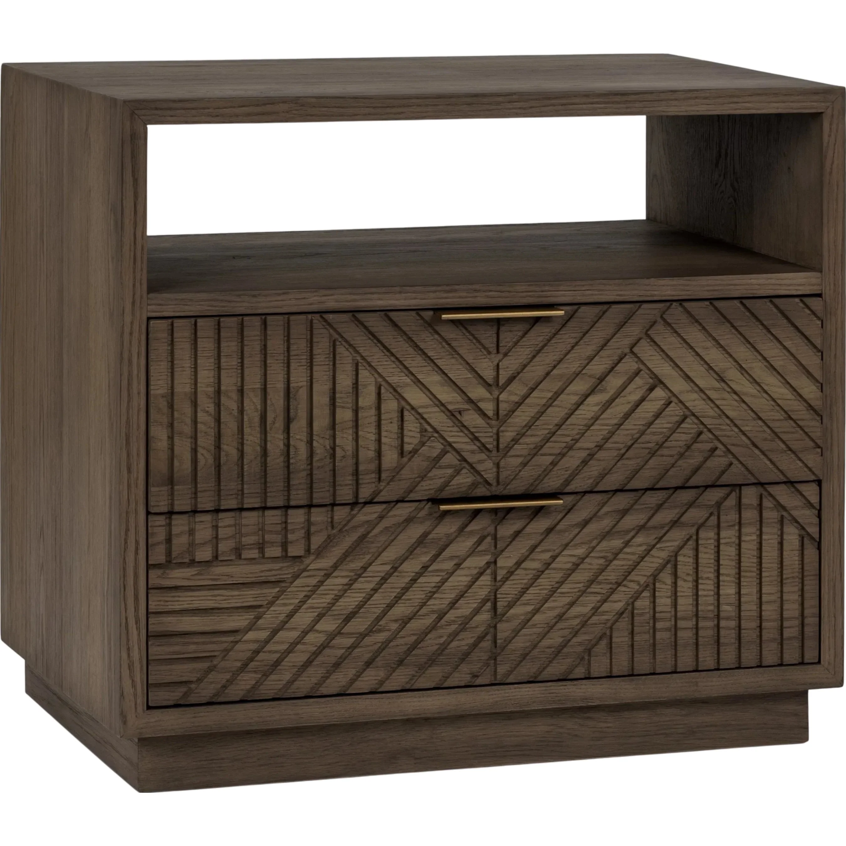 Santa Clara 2-Drawer Wood Nightstand