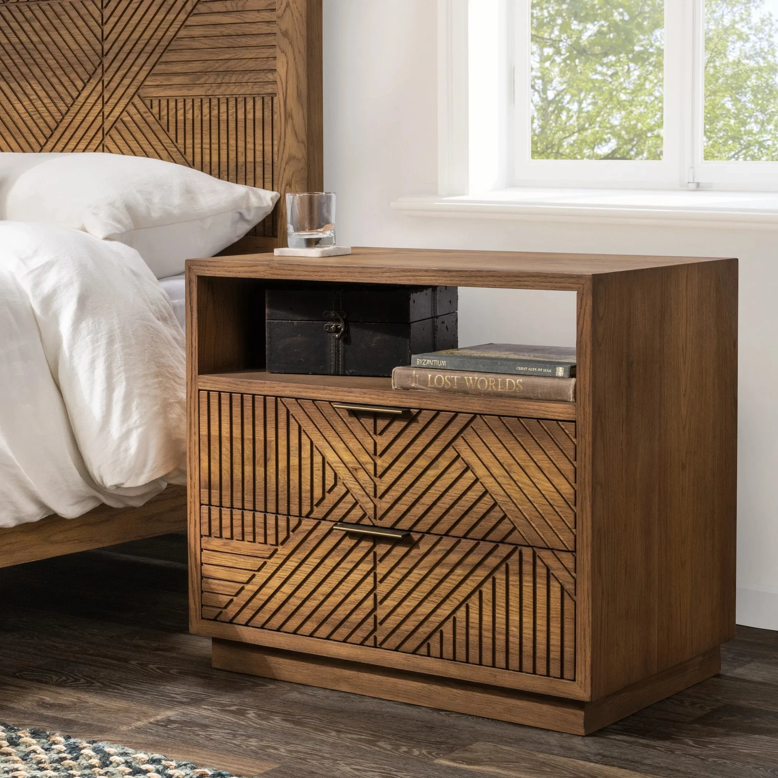 Santa Clara 2-Drawer Wood Nightstand - Image 28