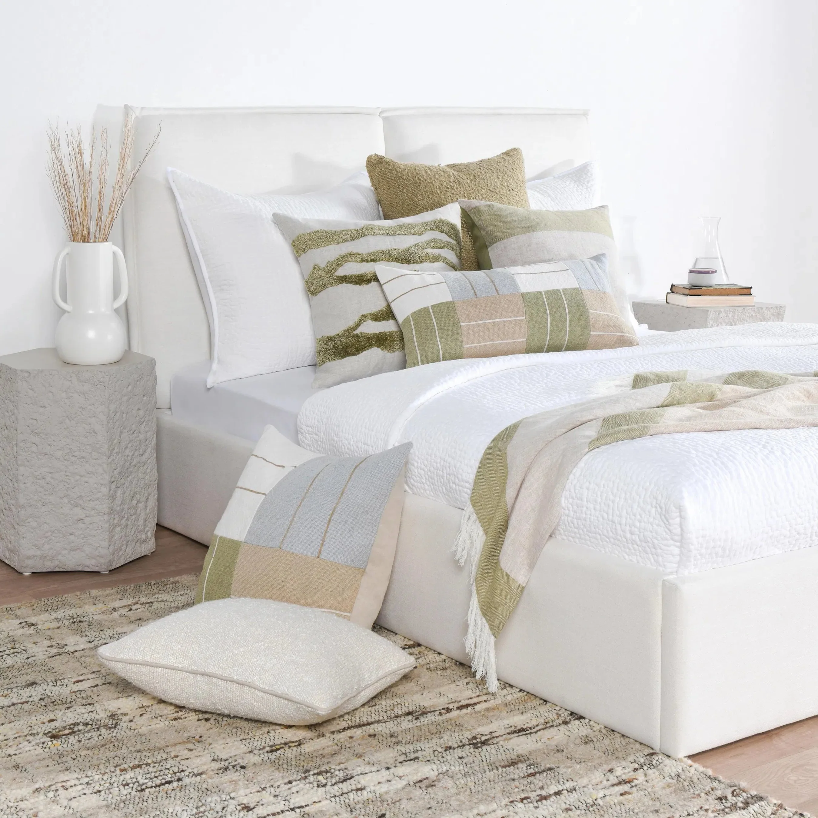 Sava Cotton Blend Throw Pillow - Image 27