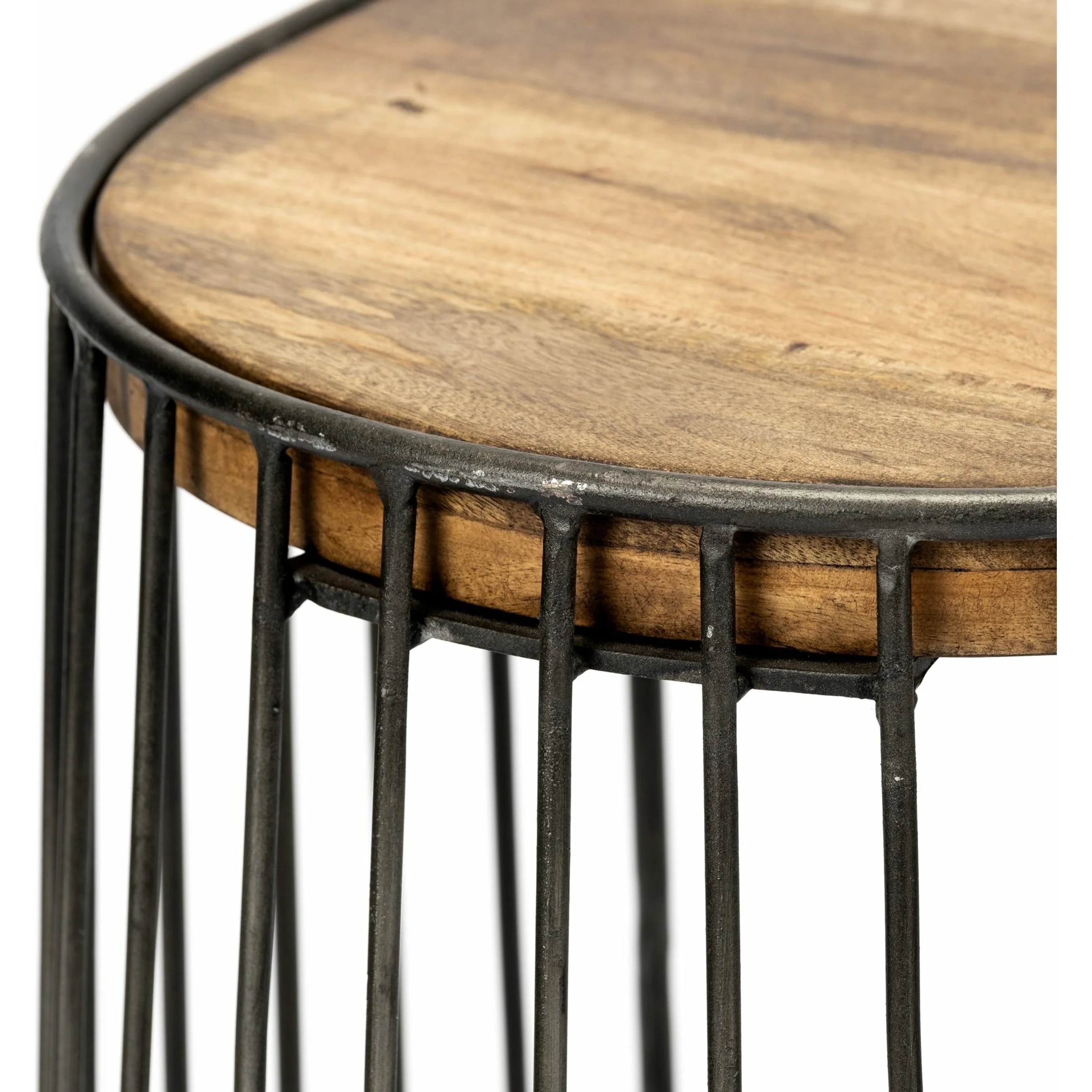 Seagram Wood Seat Bar Stool - Image 2