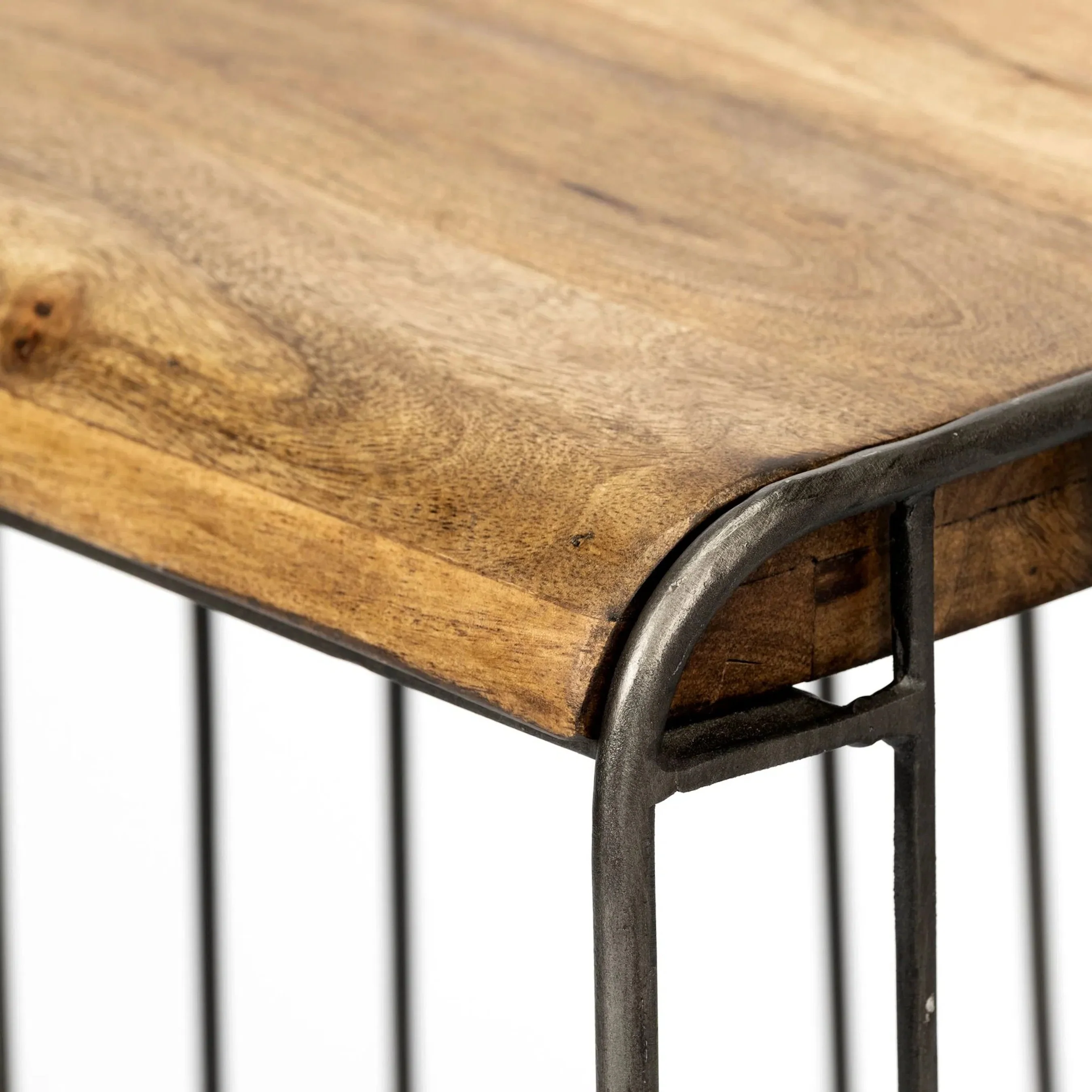 Seagram Wood Seat Counter Stool - Image 2