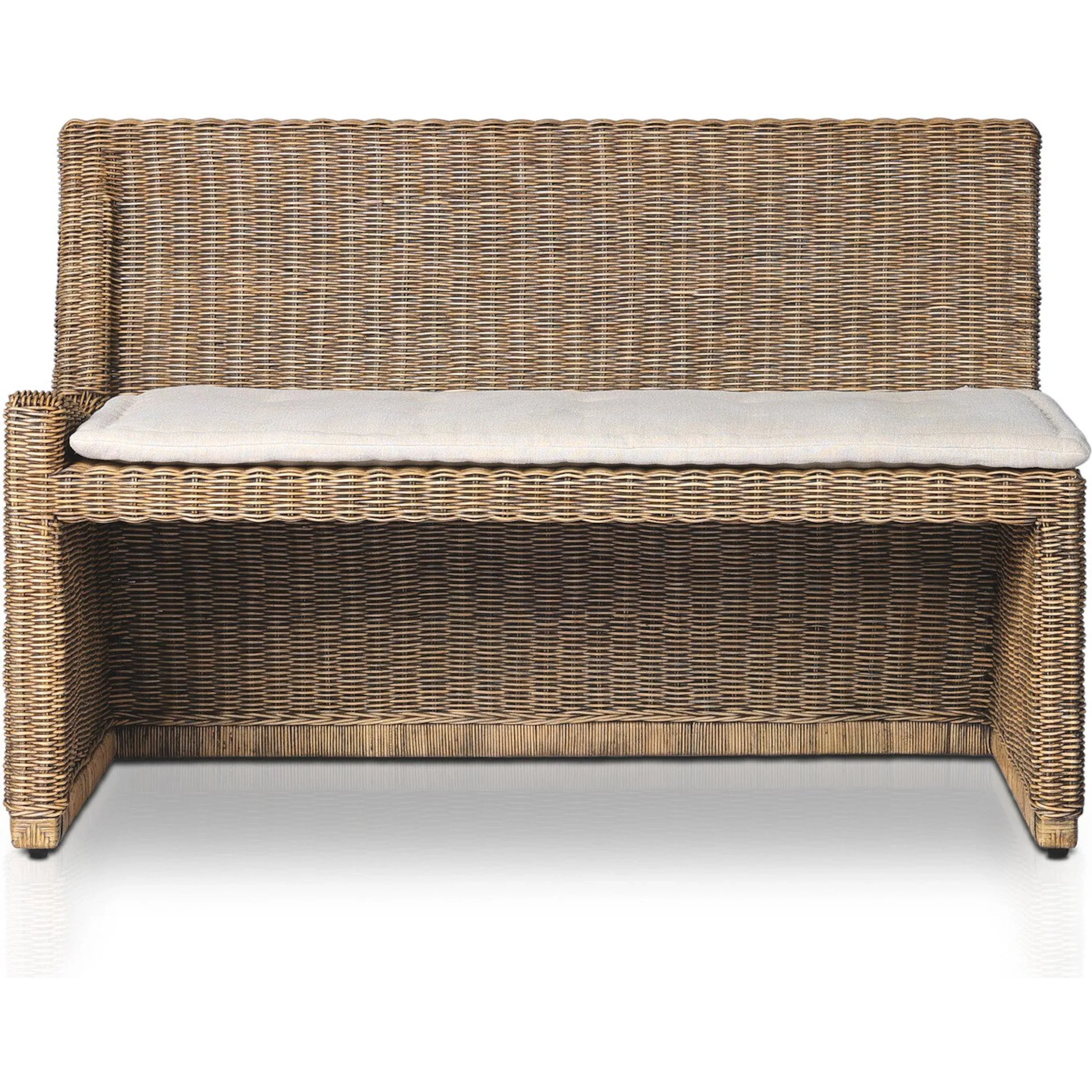 Senna Woven Dining Bench - Image 3