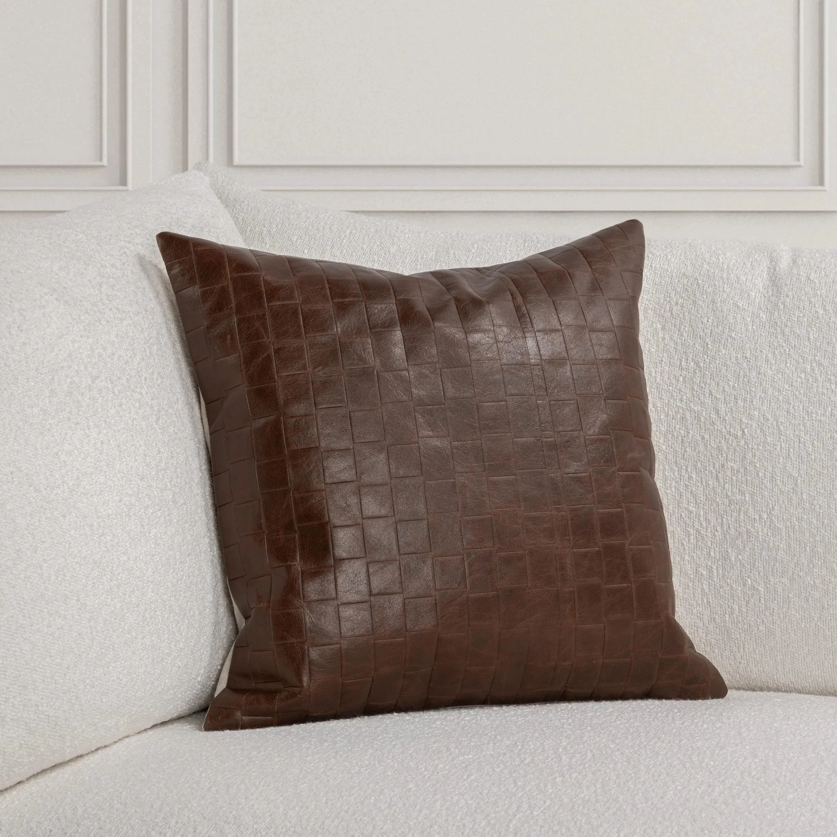 Seston Genuine Leather Throw Pillow - Image 6